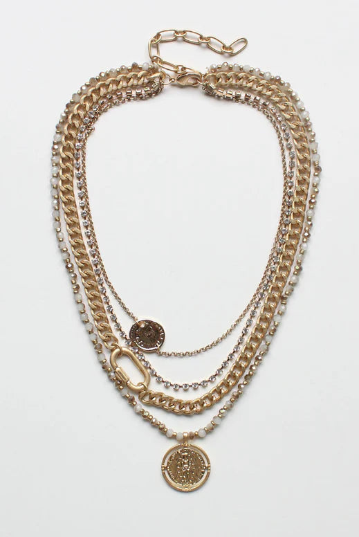 Coin Drop Necklace - Be You Boutique