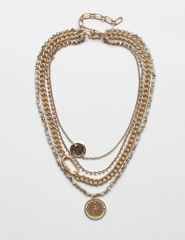 Coin Drop Necklace - Be You Boutique