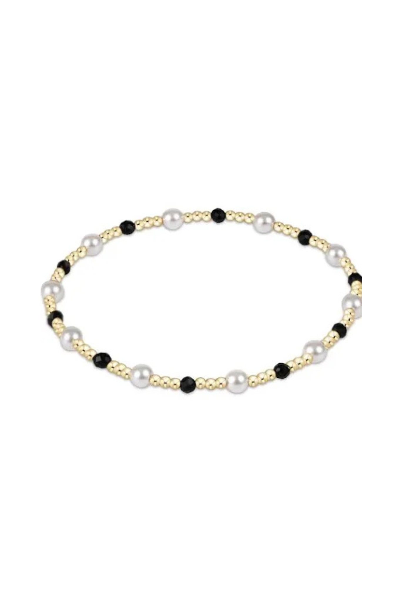 Enewton Faceted Onyx 4mm Pearl Sincerity Bracelet - Be You Boutique
