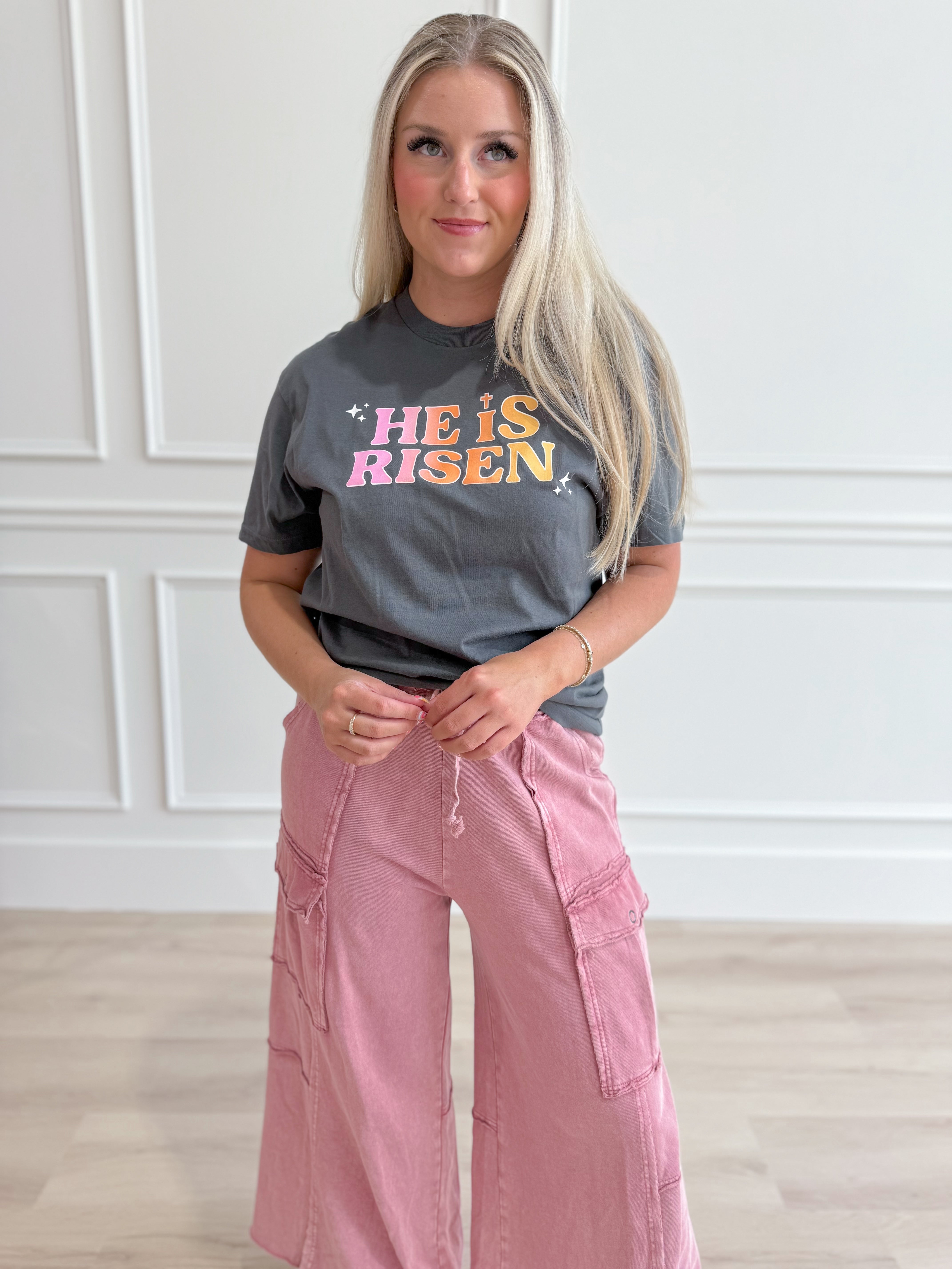 He Is Risen Graphic T-shirt - Be You Boutique