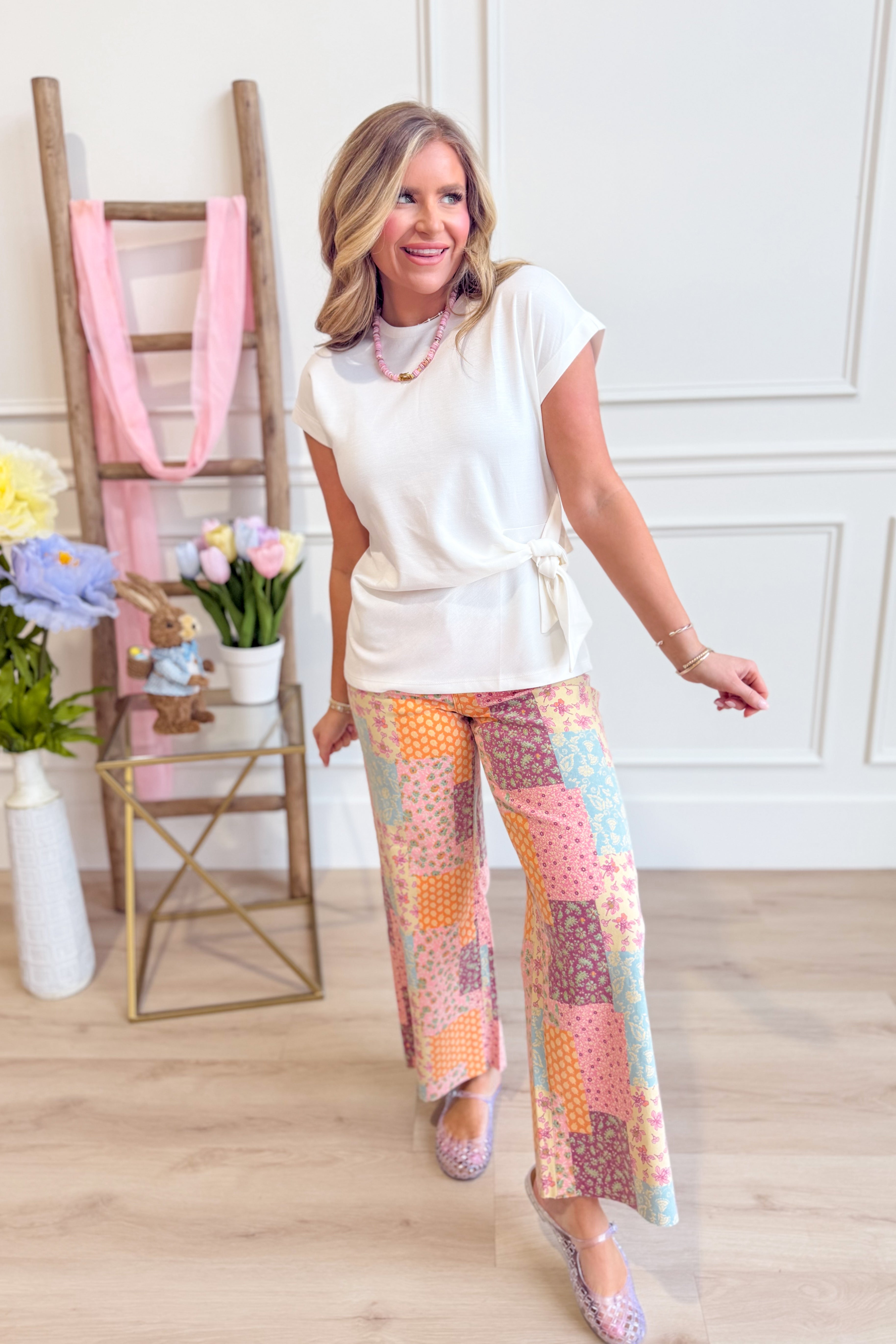 Heather Cinched Side Waist Top - Be You Boutique