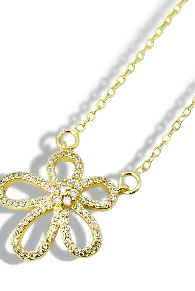 Treasure Jewels Flower Power Gold Necklace - Be You Boutique