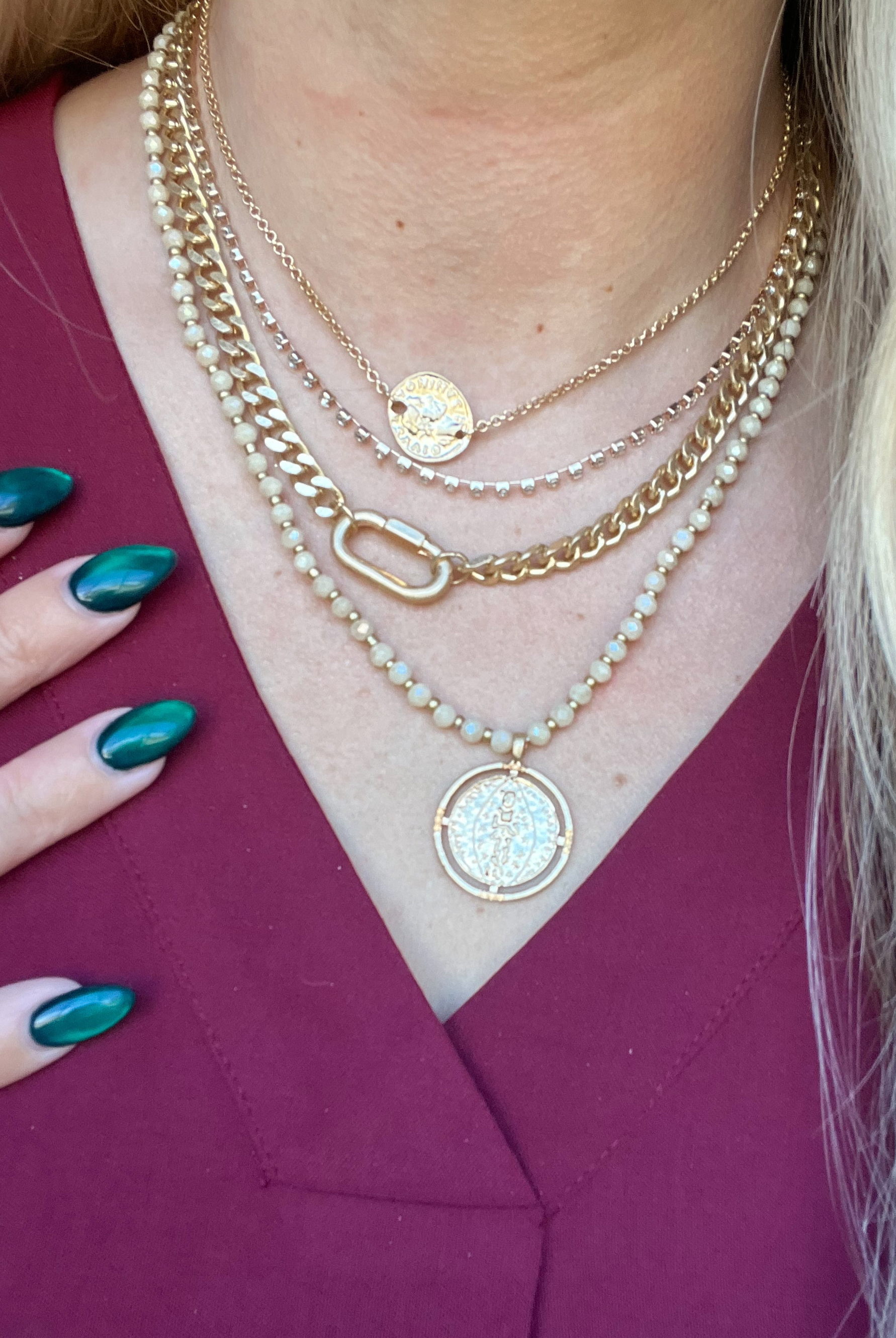 Coin Drop Necklace - Be You Boutique