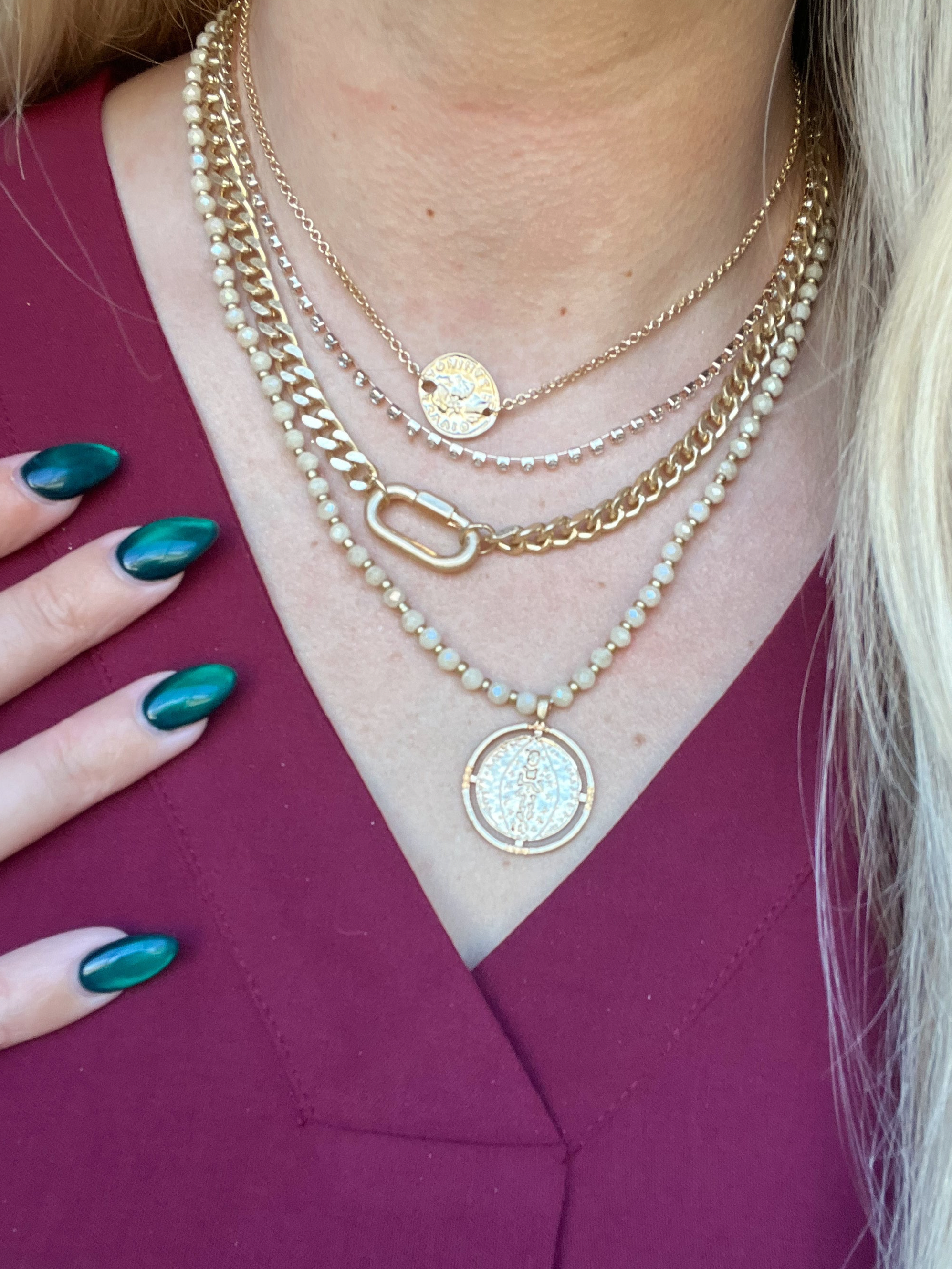 Coin Drop Necklace - Be You Boutique