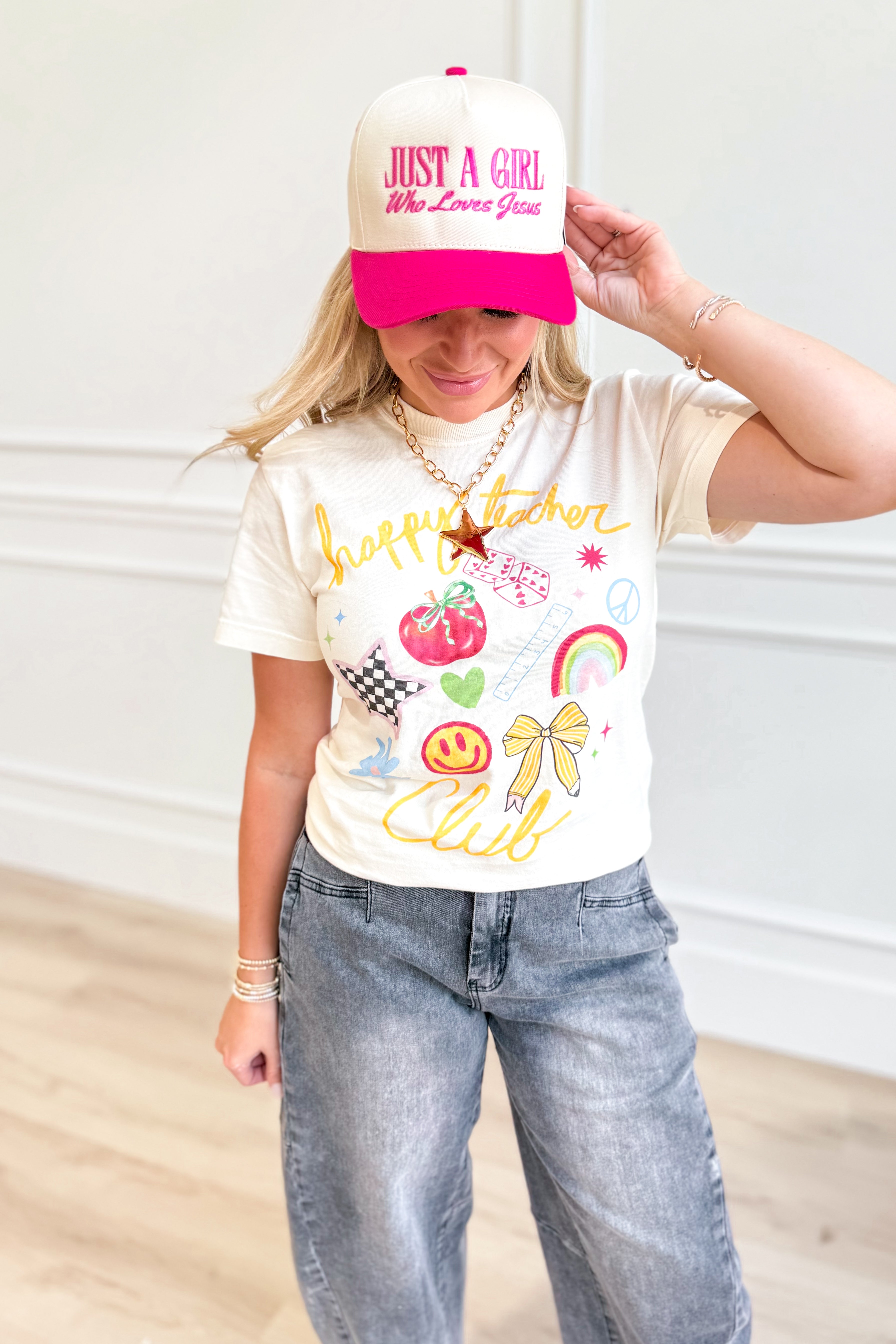 Happy Teacher Club Graphic T-Shirt - Be You Boutique