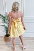 Letty Scallop Trim Tie Back Dress - Be You Boutique