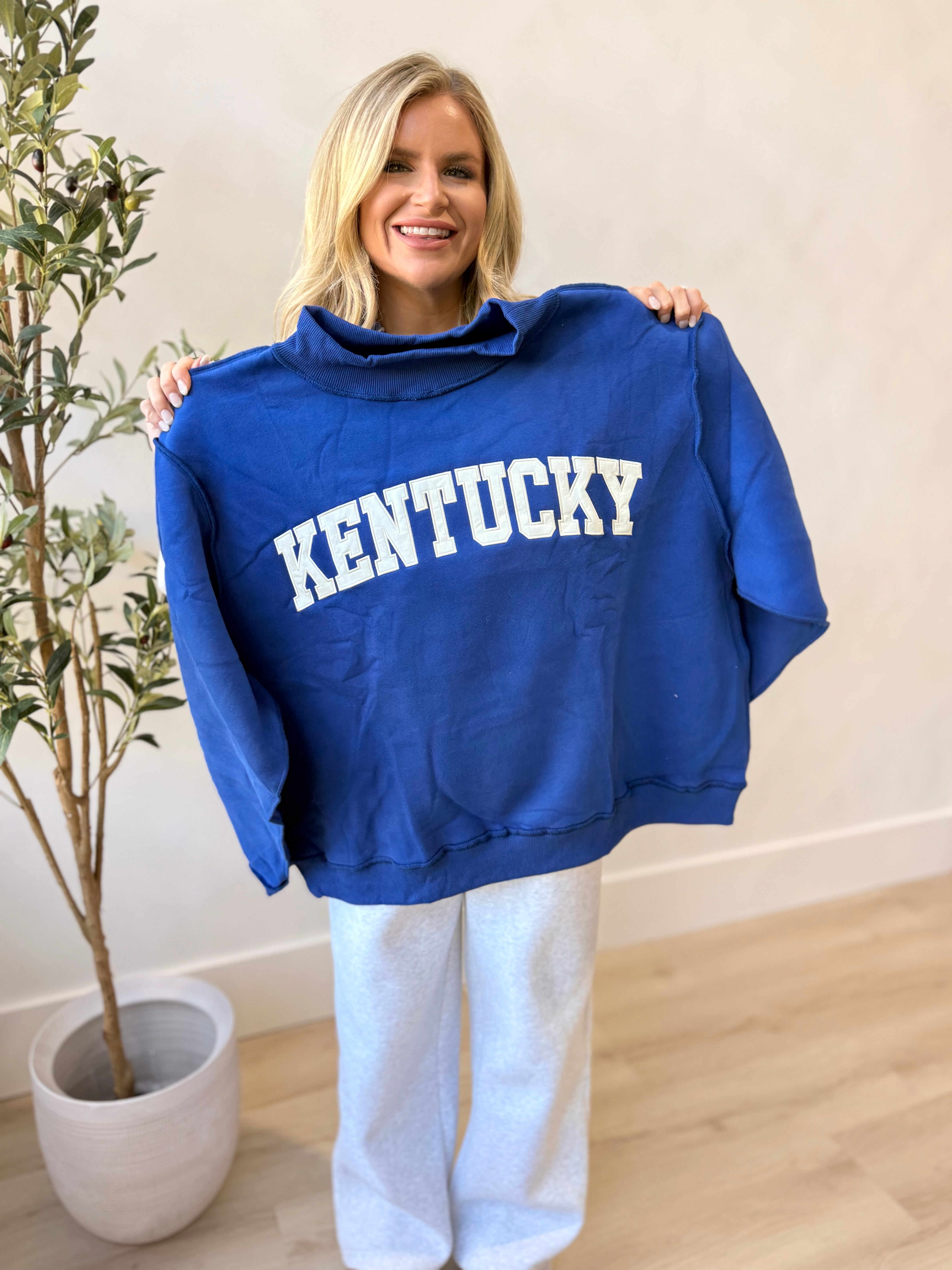 Kentucky Mock Neck Sweatshirt - Be You Boutique