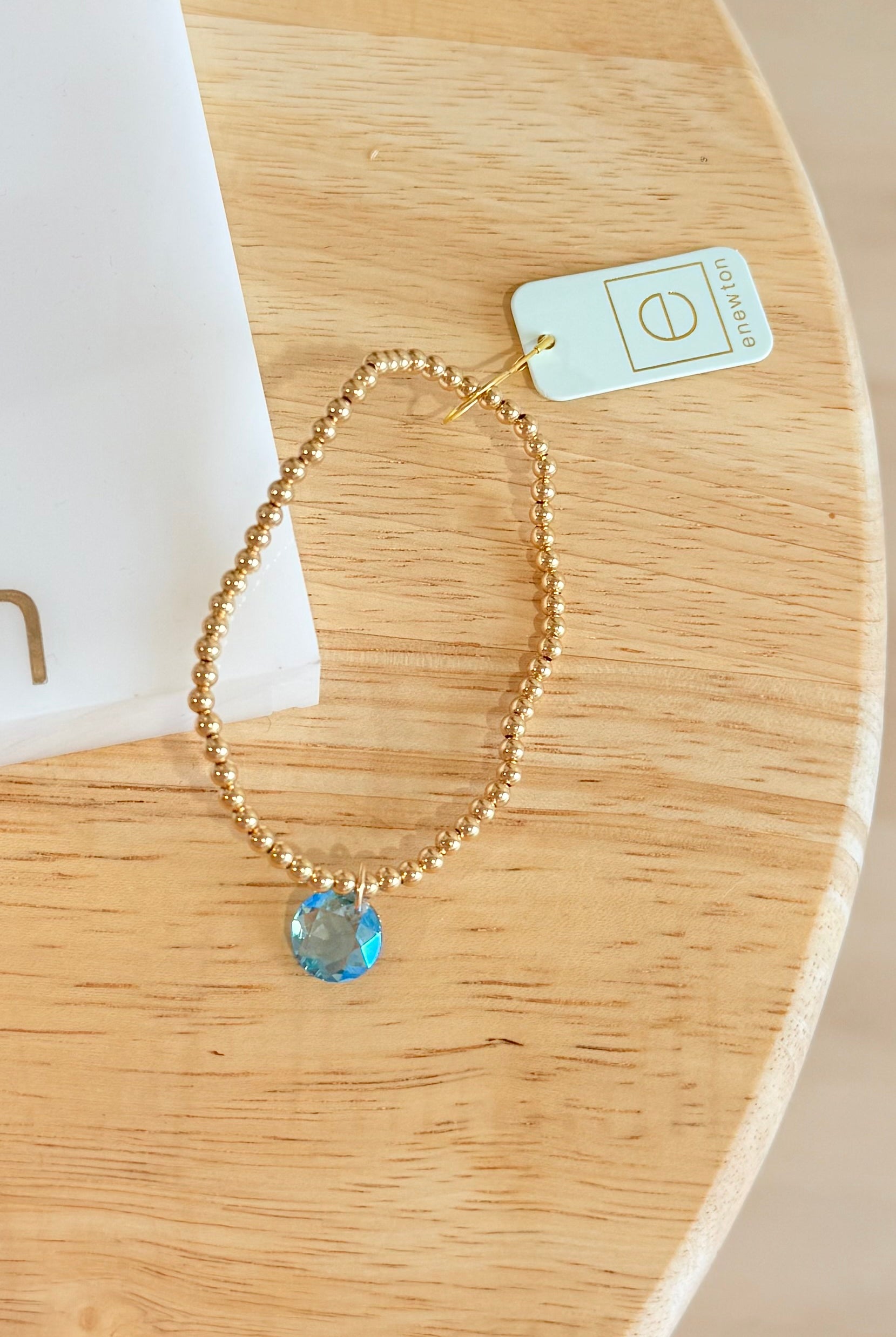 Enewton 3mm classic birthstone bracelet with colorful gemstone beads and silver clasp, elegant jewelry for any occasion.