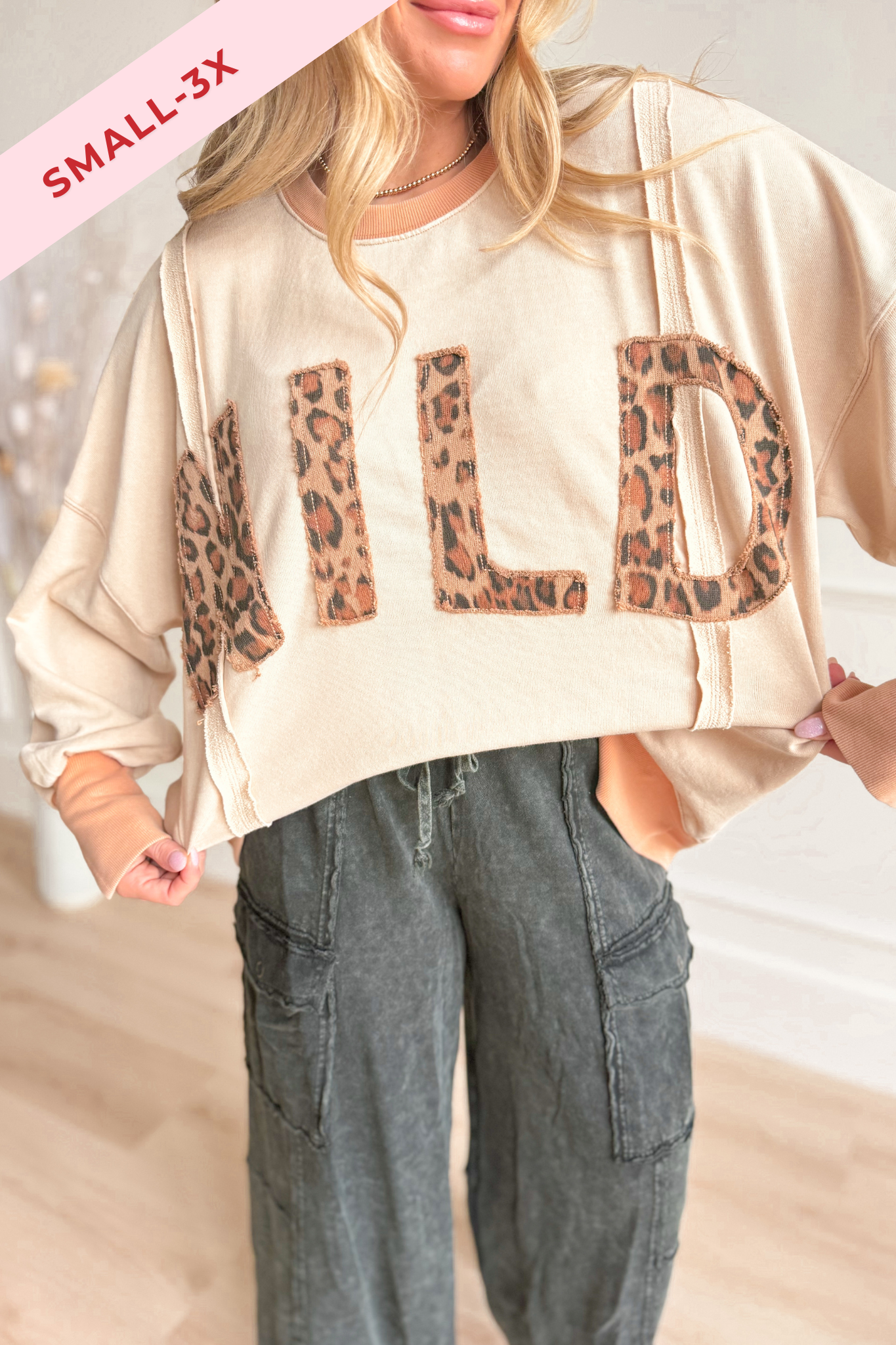 Laney Relaxed Leopard Print Pullover - Be You Boutique