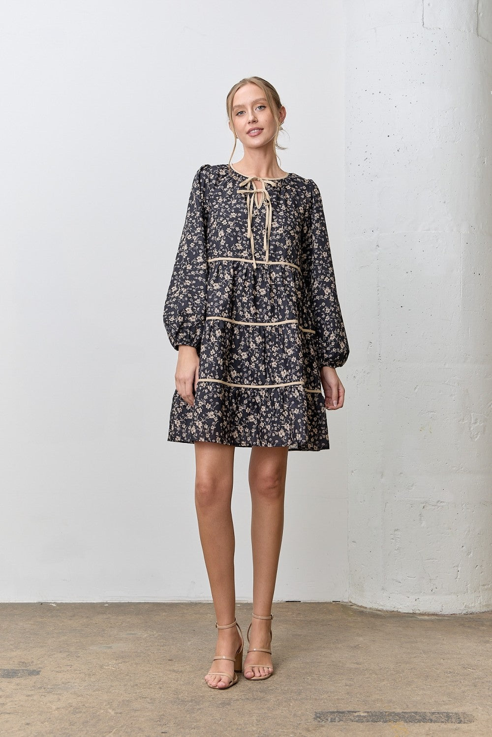 Susan Floral Printed Tiered Dress - Be You Boutique