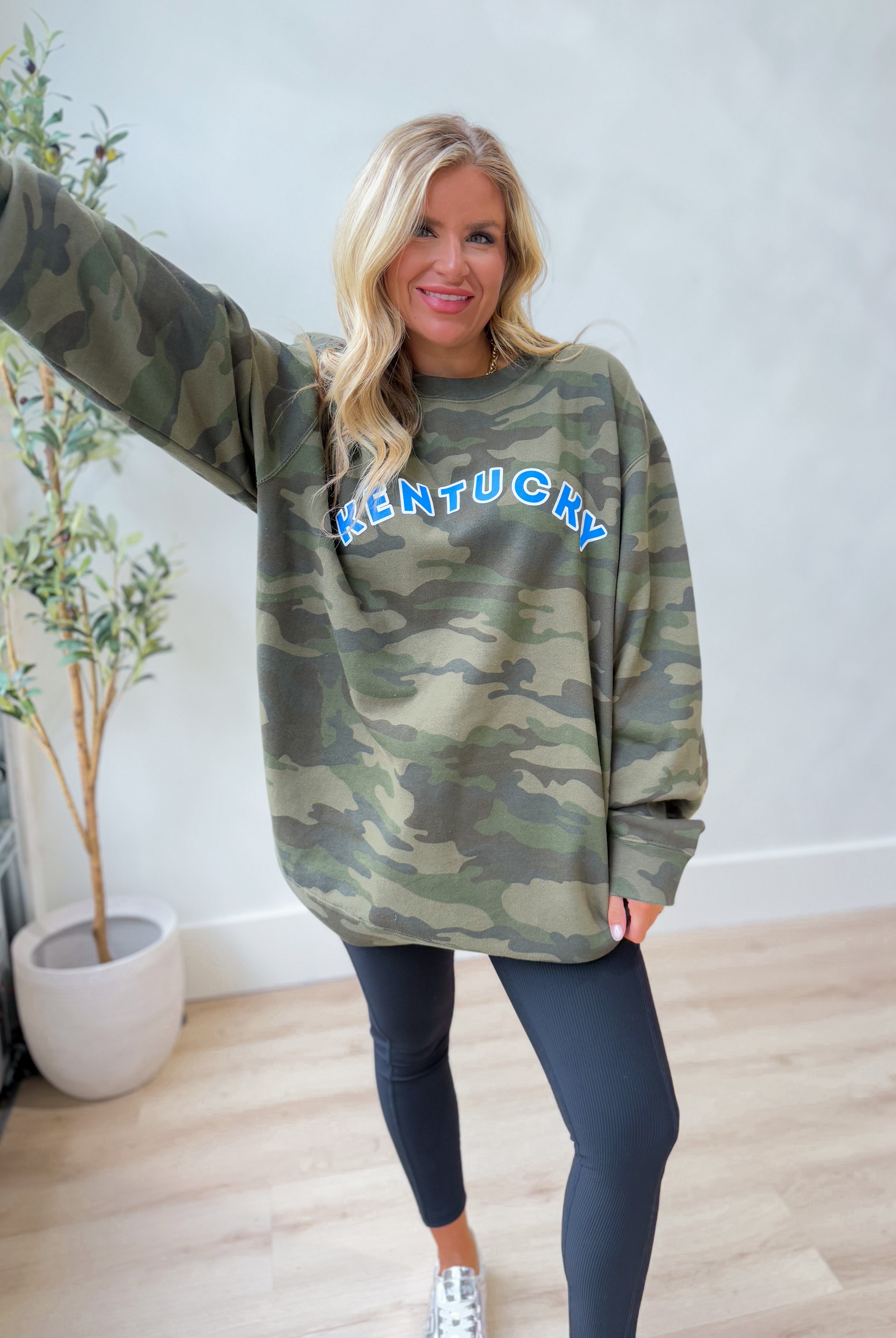 Camo Kentucky Sweatshirt - Be You Boutique