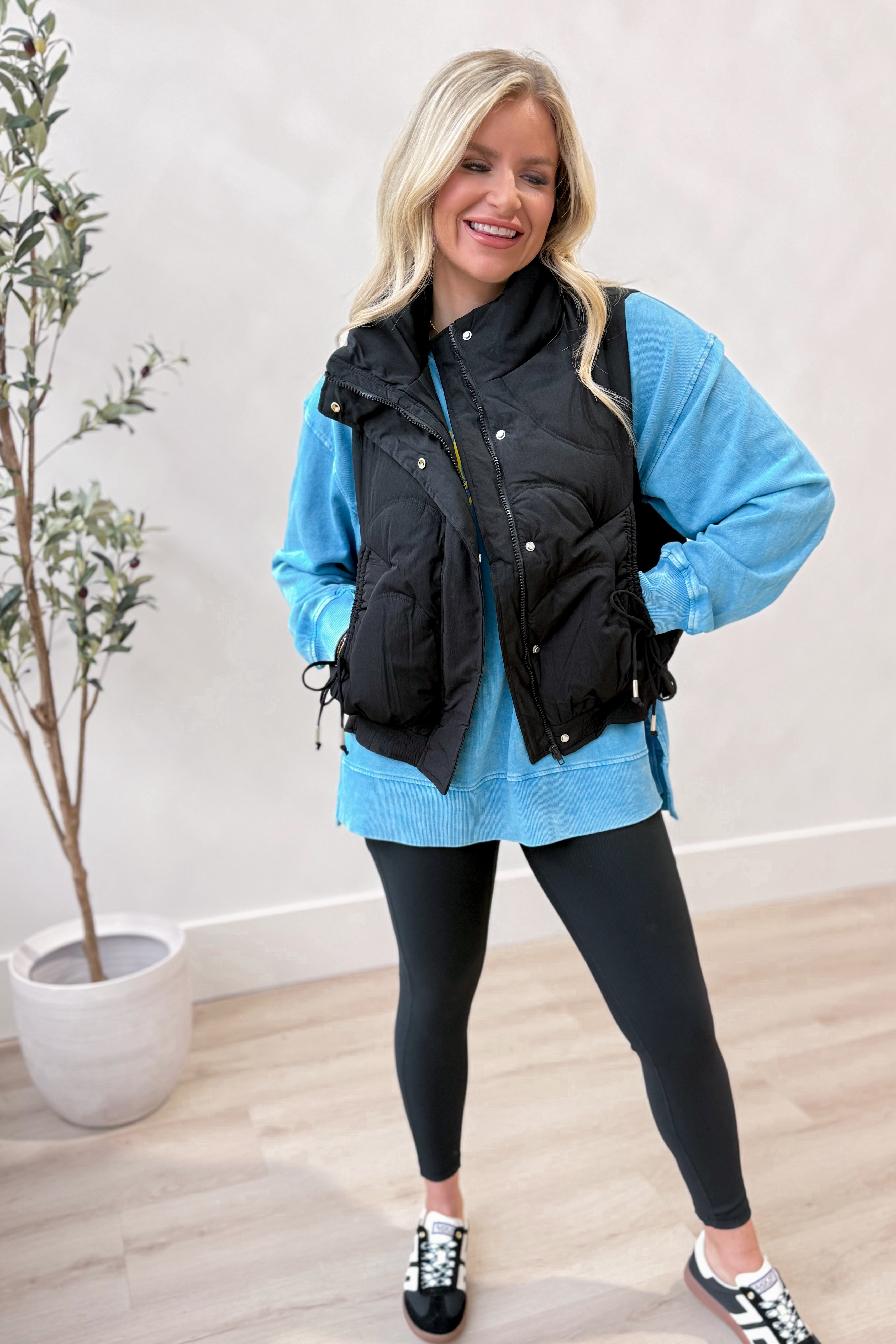 Abby Quilted Puffer Vest - Be You Boutique
