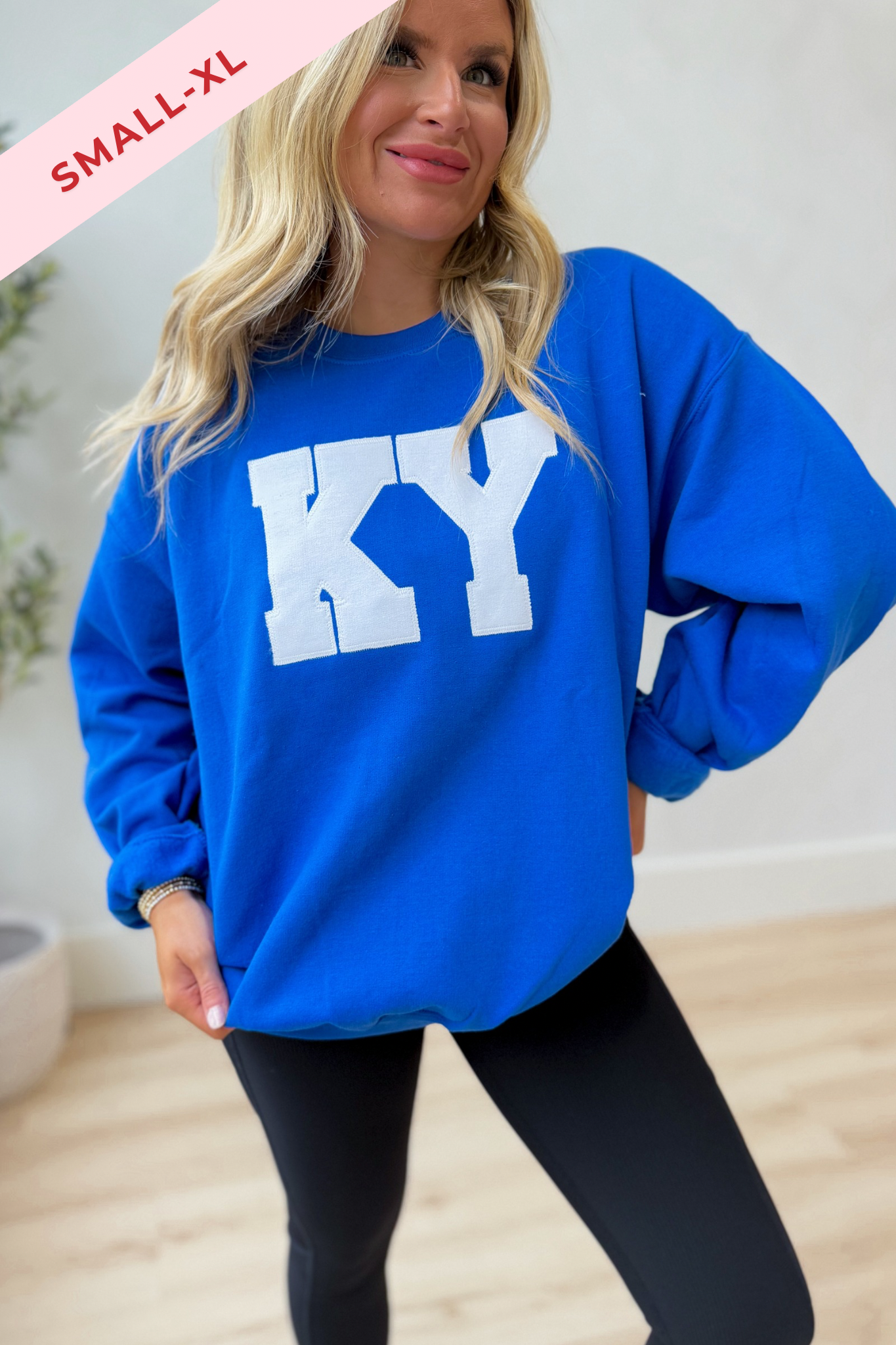 KY Patchwork Crewneck Sweatshirt - Be You Boutique