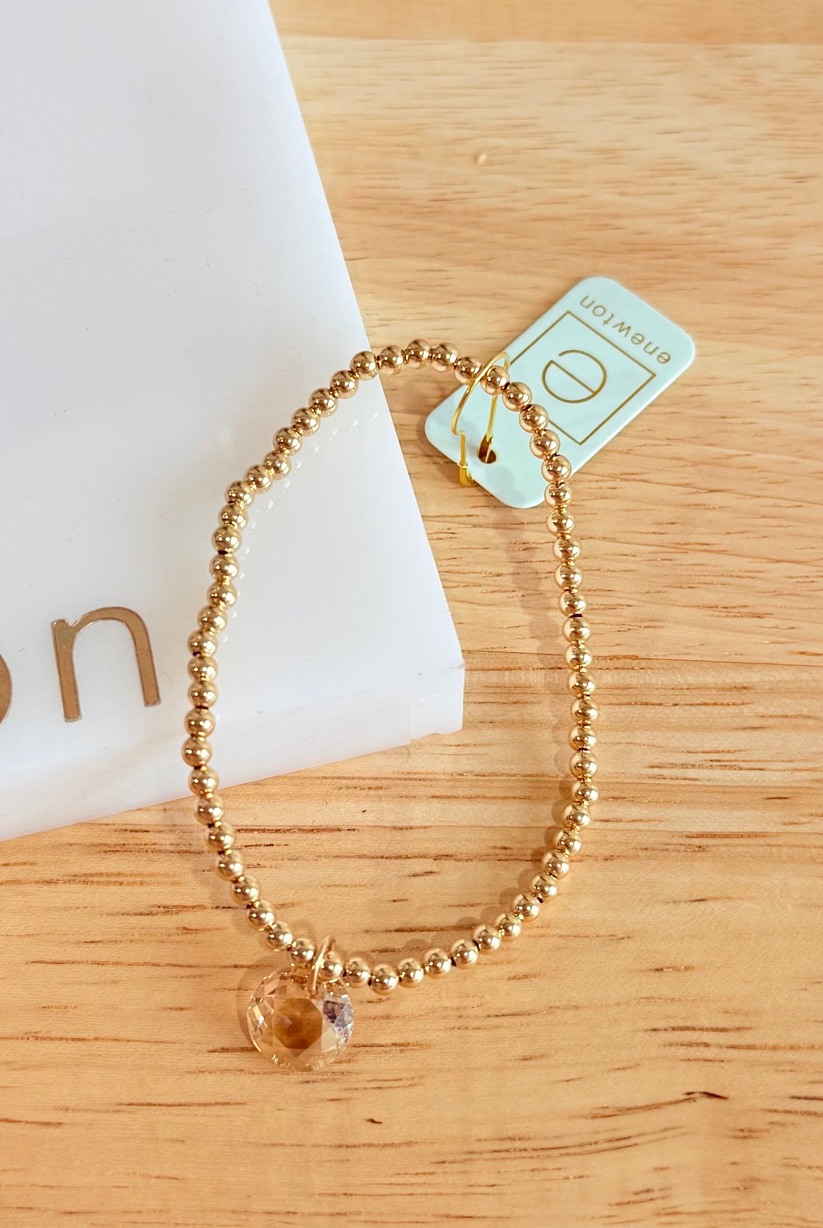 Enewton 3mm classic birthstone bracelet with colorful gemstones and silver chain, elegant jewelry accessory.