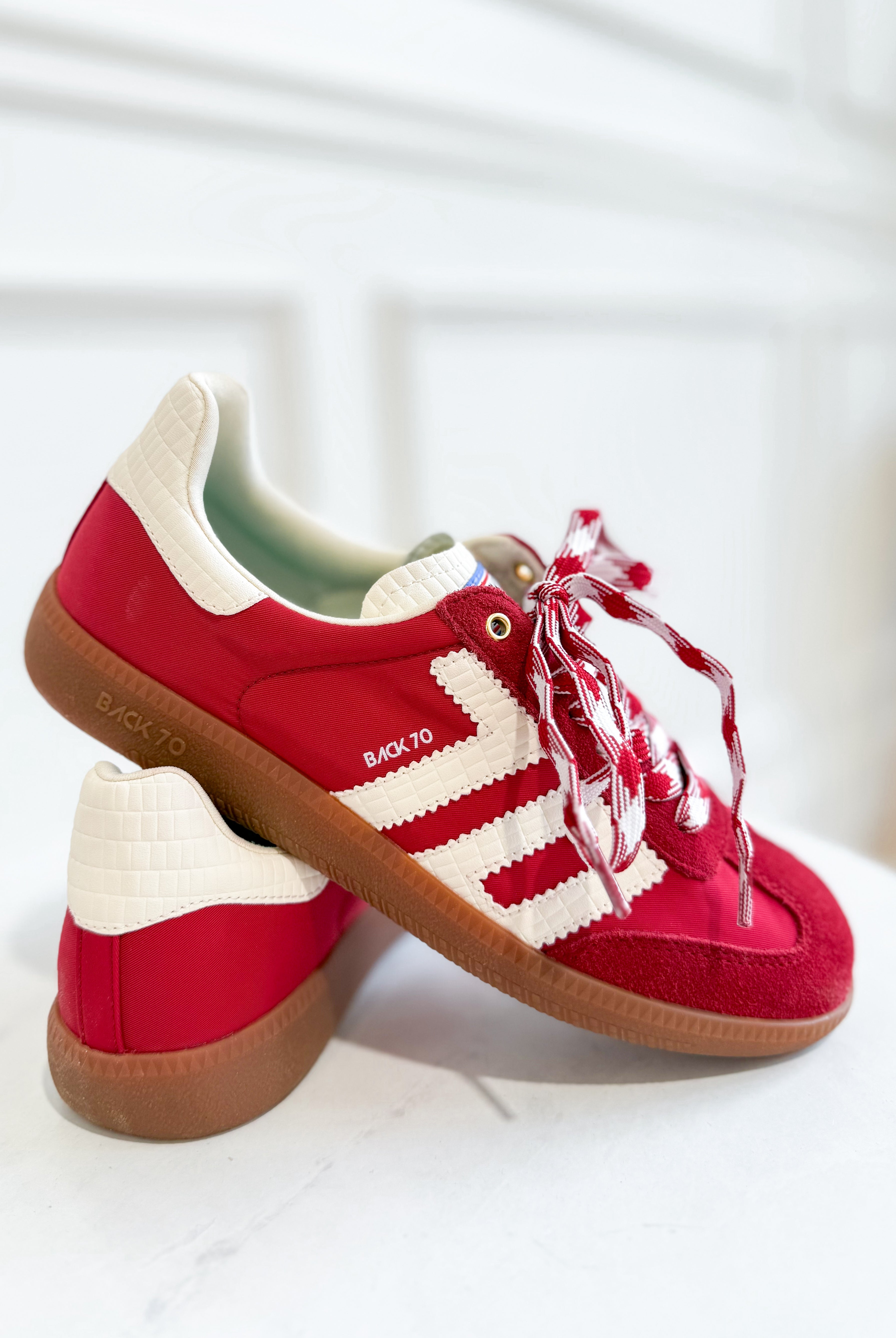 BACK70 Ghost Sneakers in Red Milk - Be You Boutique