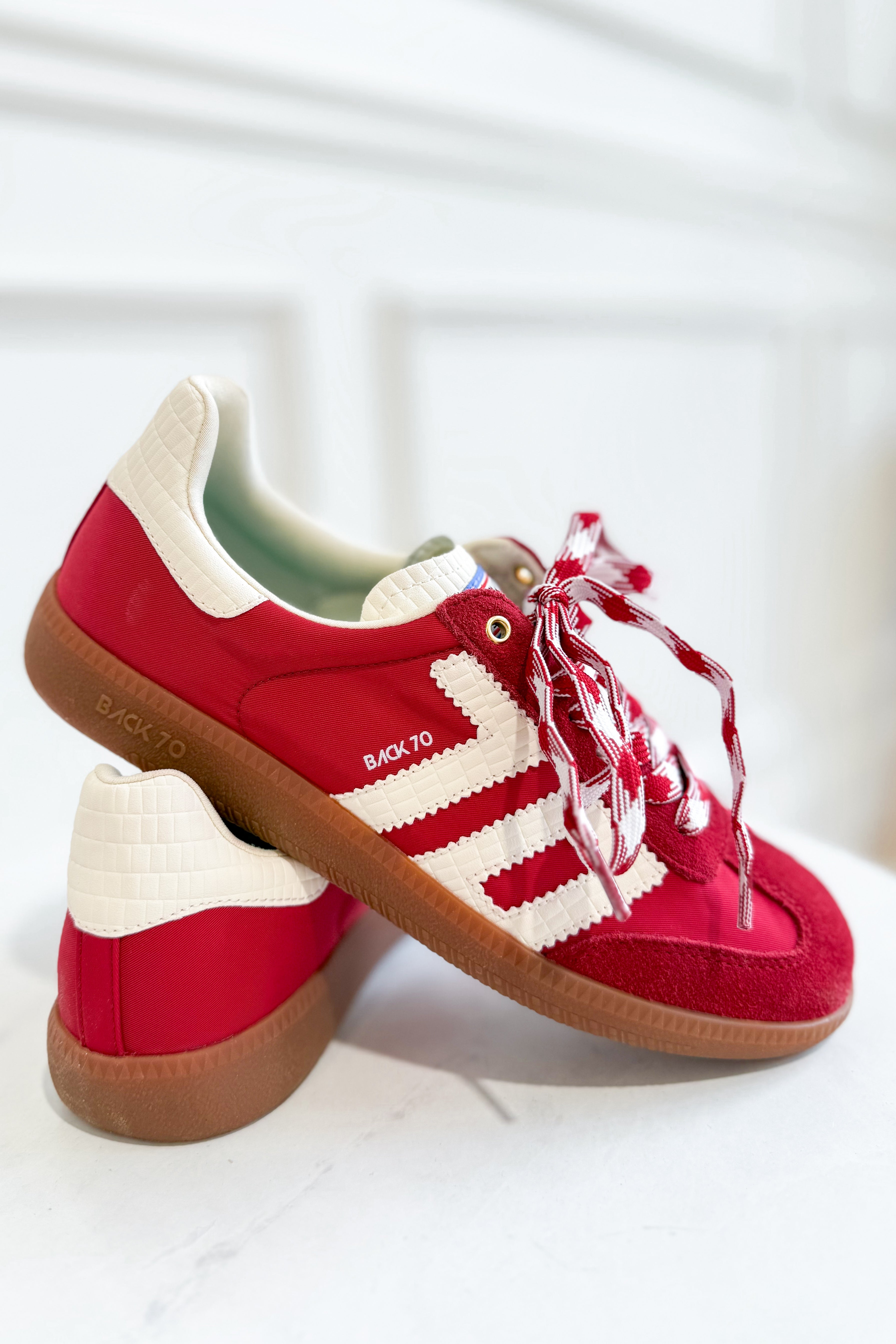 BACK70 Ghost Sneakers in Red Milk - Be You Boutique