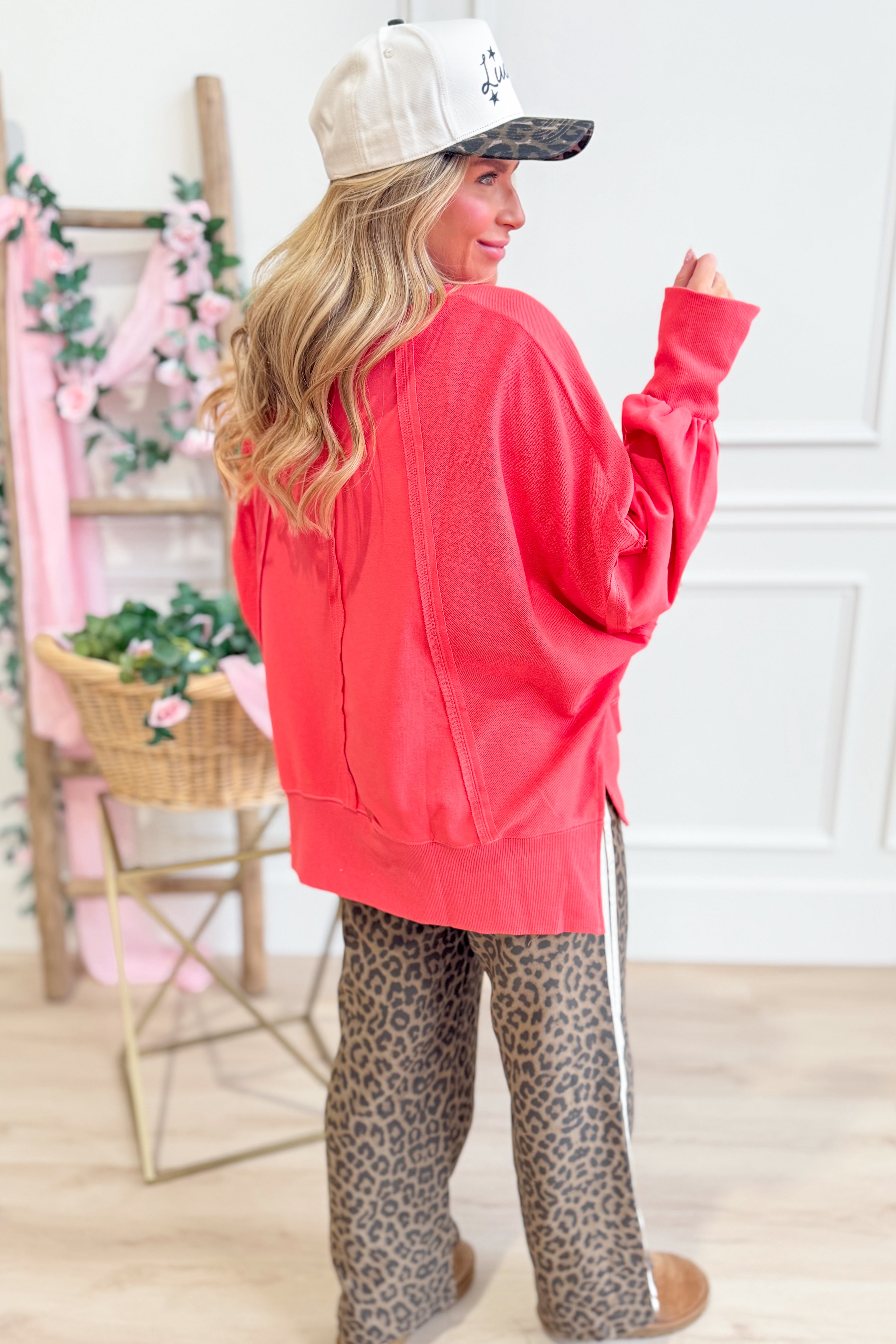 Sydney Cut Edge Oversized Pullover - Be You Boutique