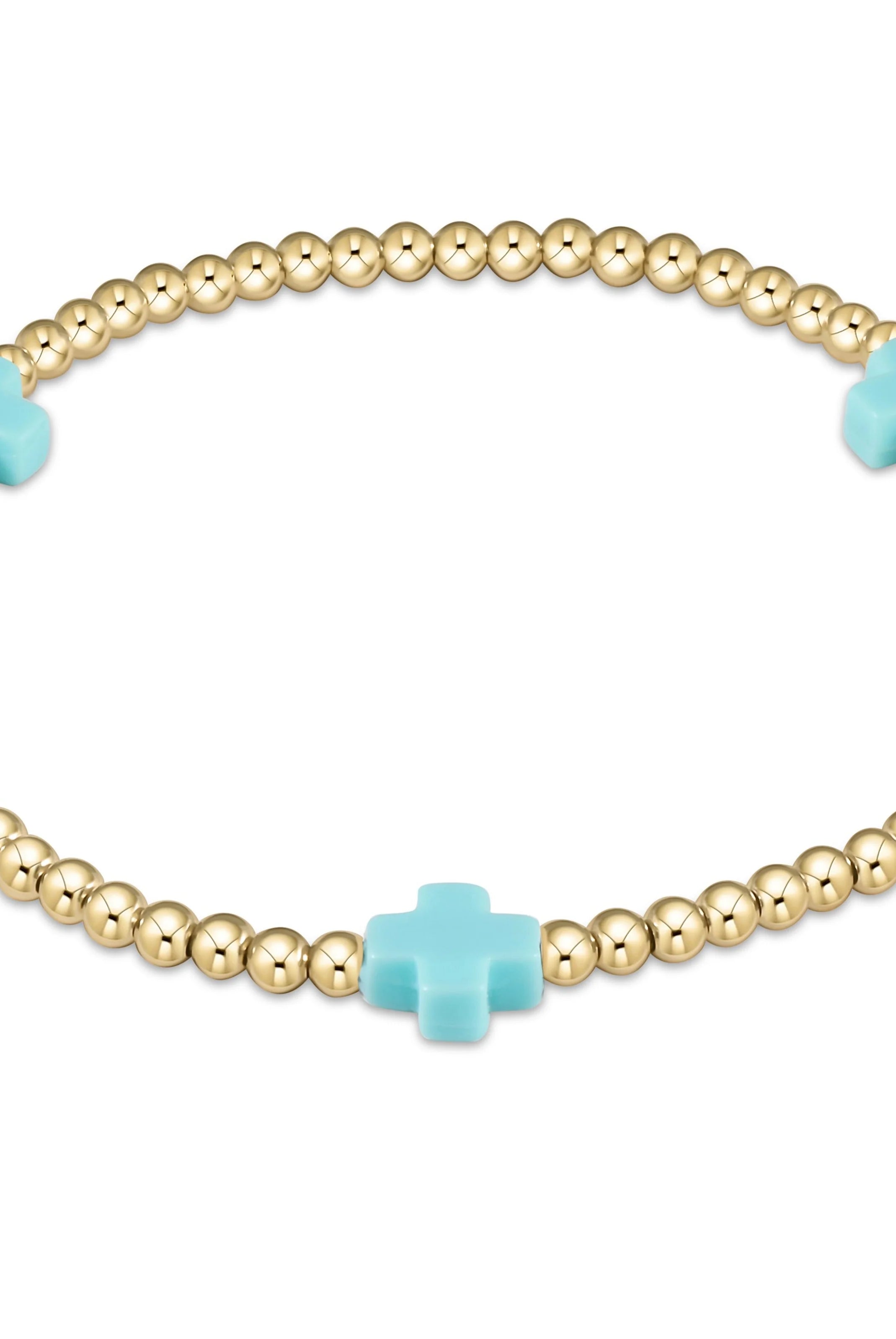 Enewton 3mm Signature Cross Gold Bracelet - Be You Boutique