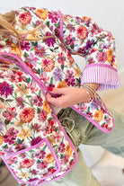 Victoria Floral Printed Quilted Jacket - Be You Boutique