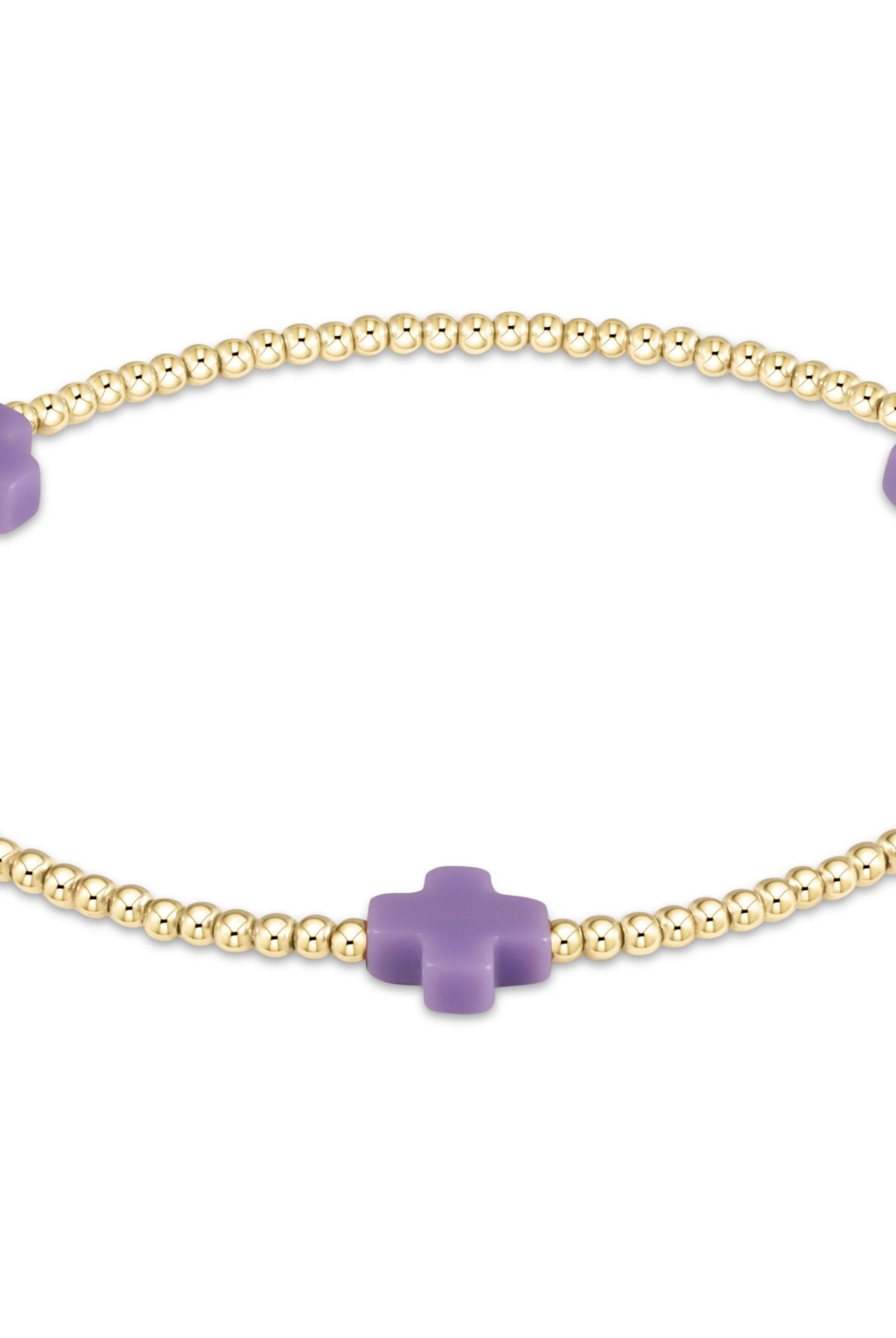 Enewton 2mm Signature Cross Gold Bracelet - Be You Boutique