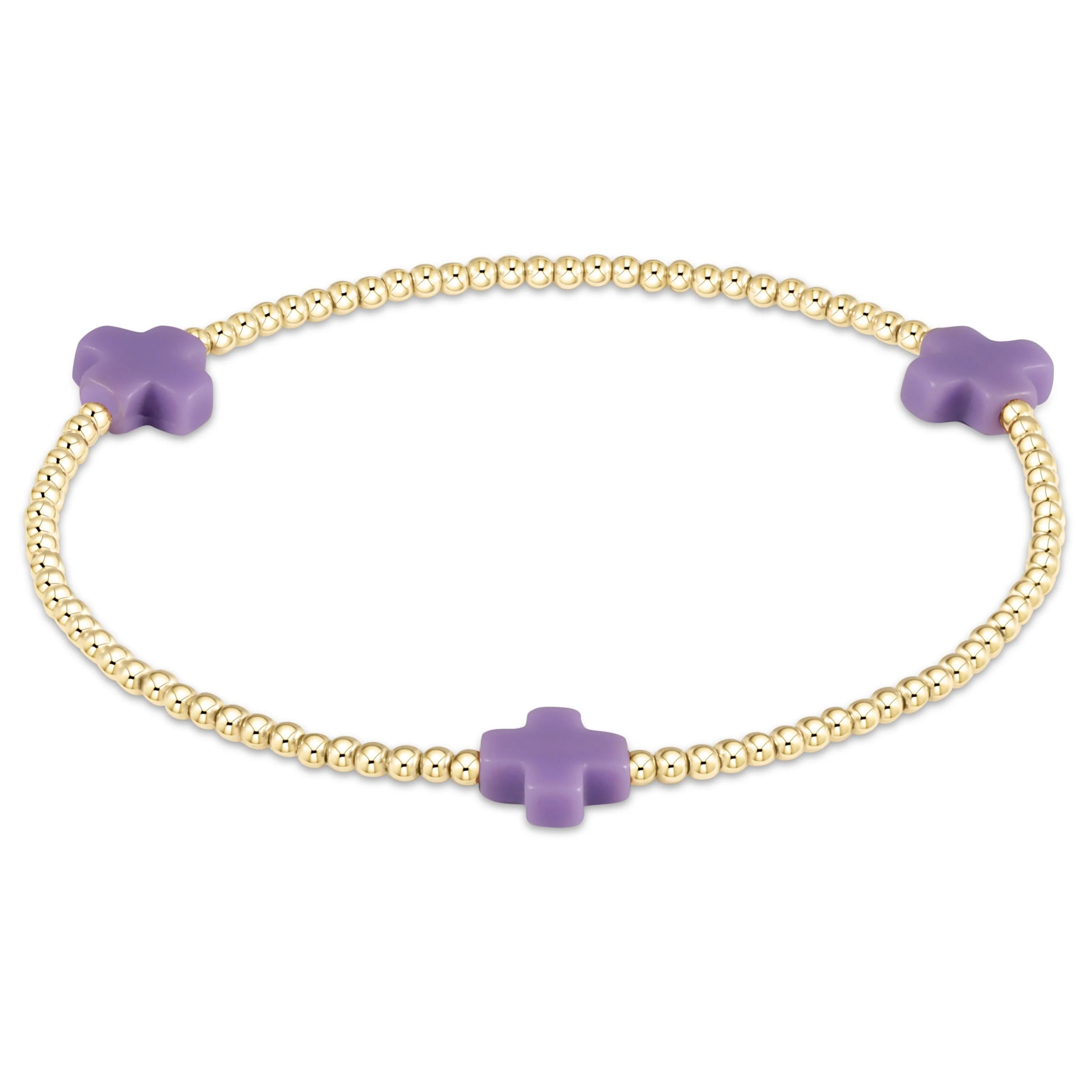 Enewton 2mm Signature Cross Gold Bracelet - Be You Boutique