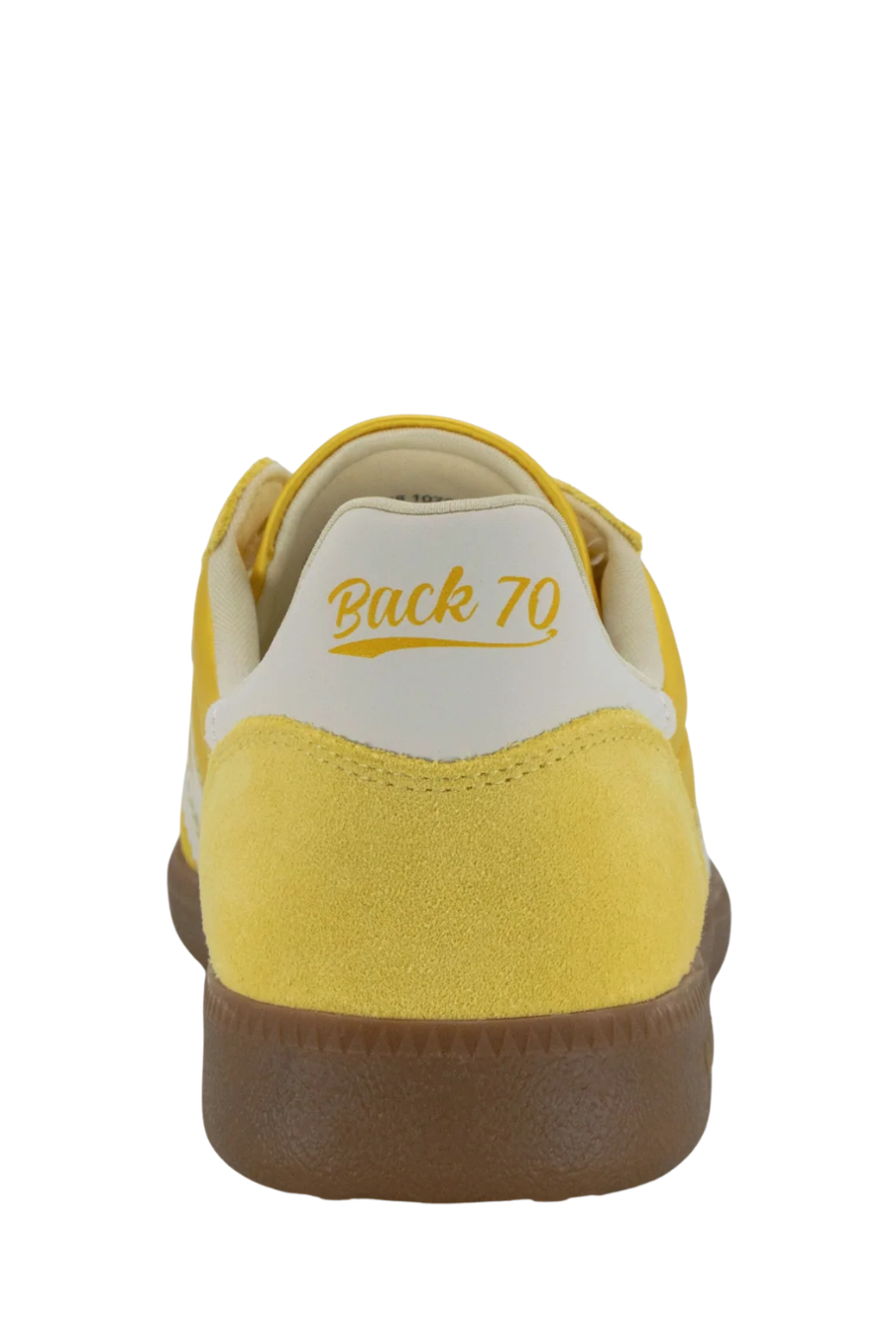 BACK 70 Ghost Sneakers 205 in Banana color, featuring stylish design and comfortable fit, shown from a side view.
