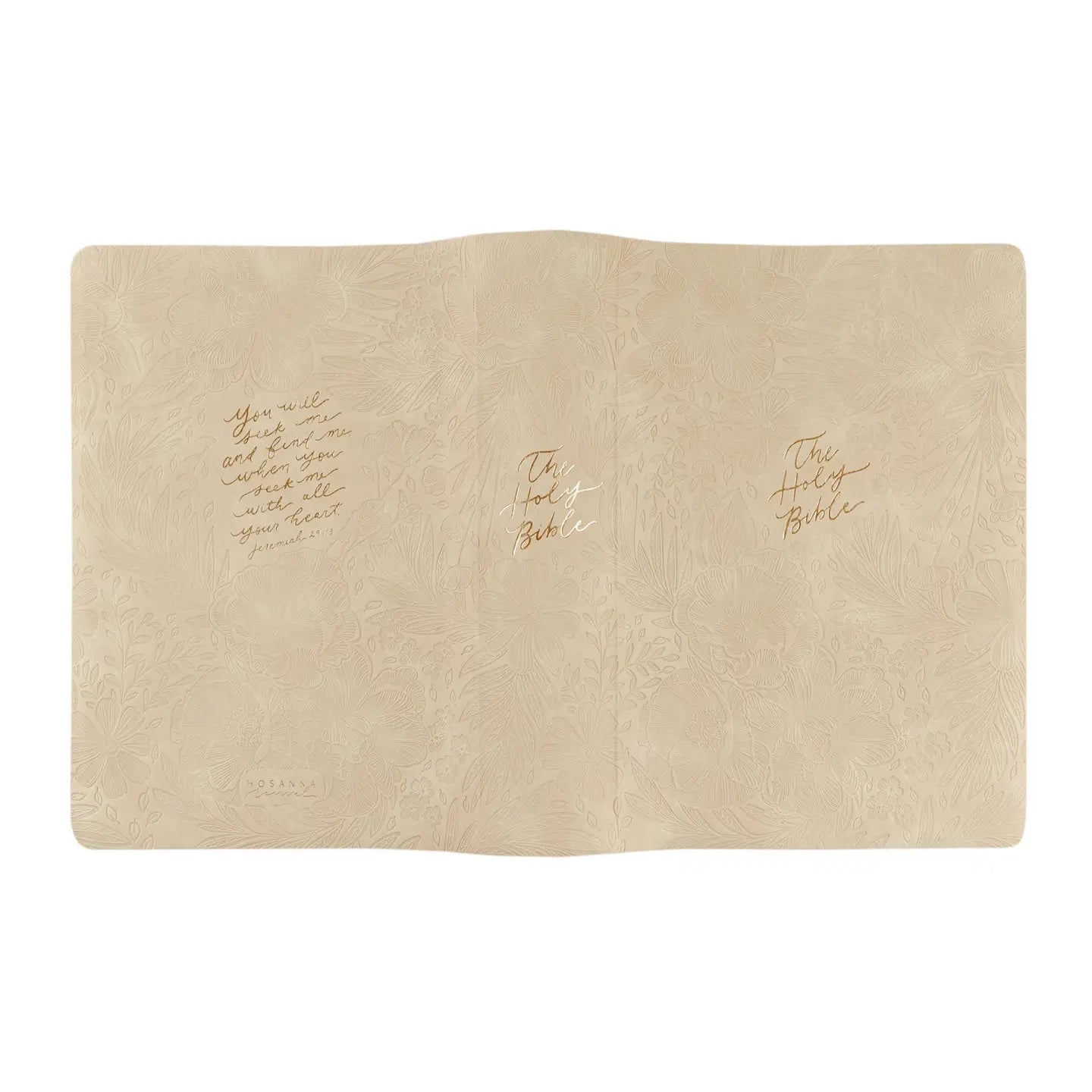 ESV Study Bible Sonora Theme home accessory by HOSANNA REVIVAL, featuring intricate design on a decorative item.
