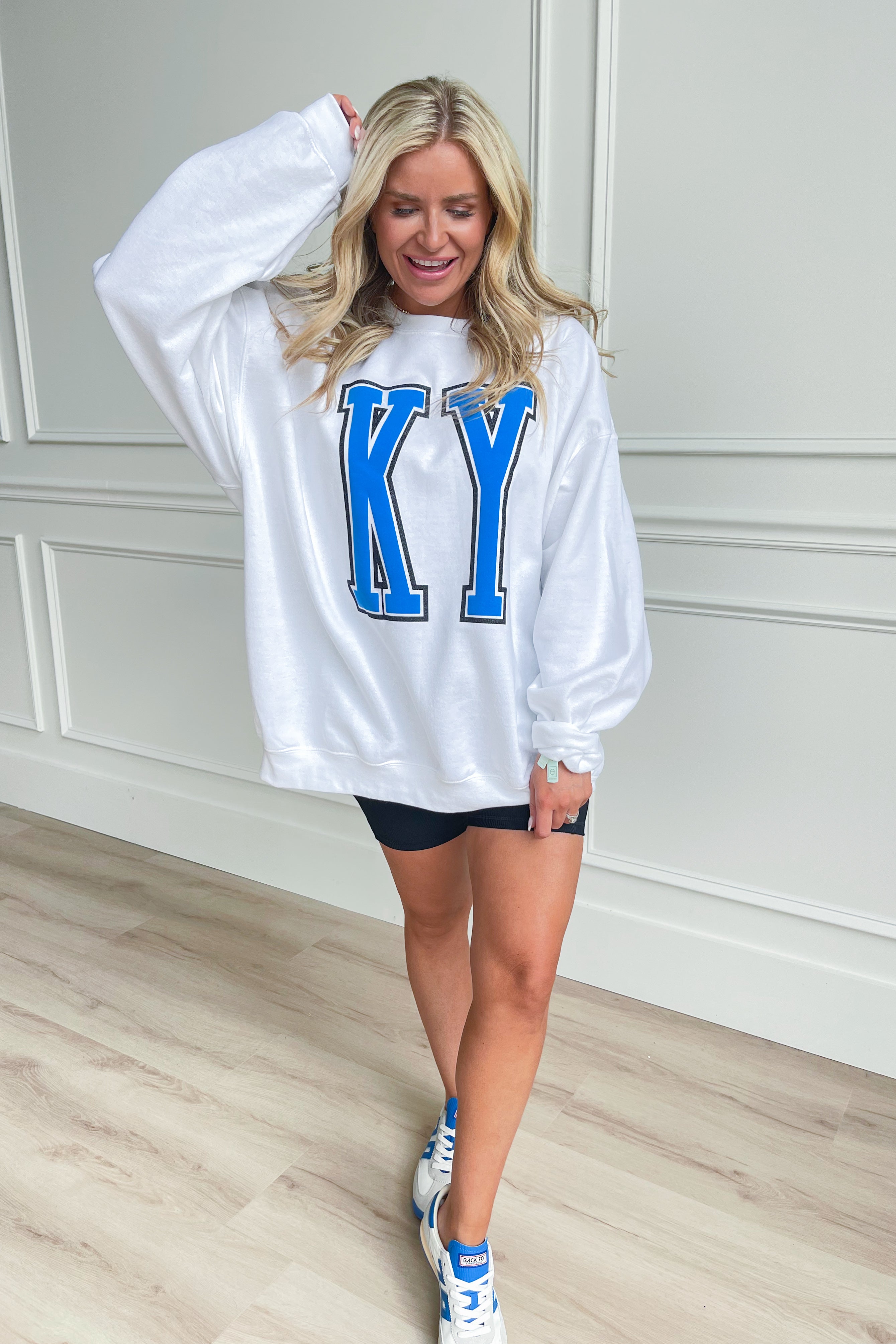 Puff Crew Neck Graphic Sweatshirt - Be You Boutique
