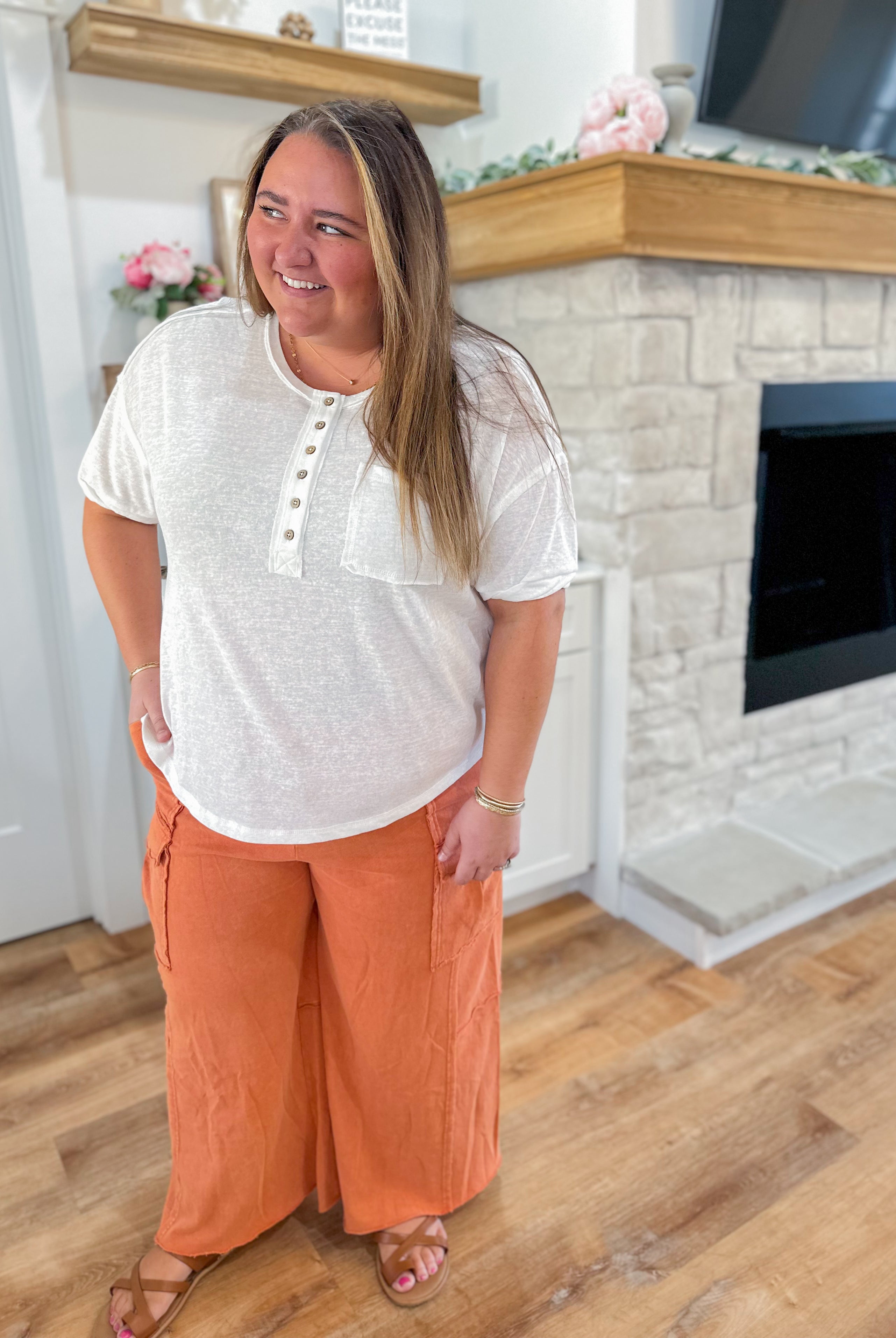 Mateo Mineral Washed Wide Leg Cargo Pants - Be You Boutique