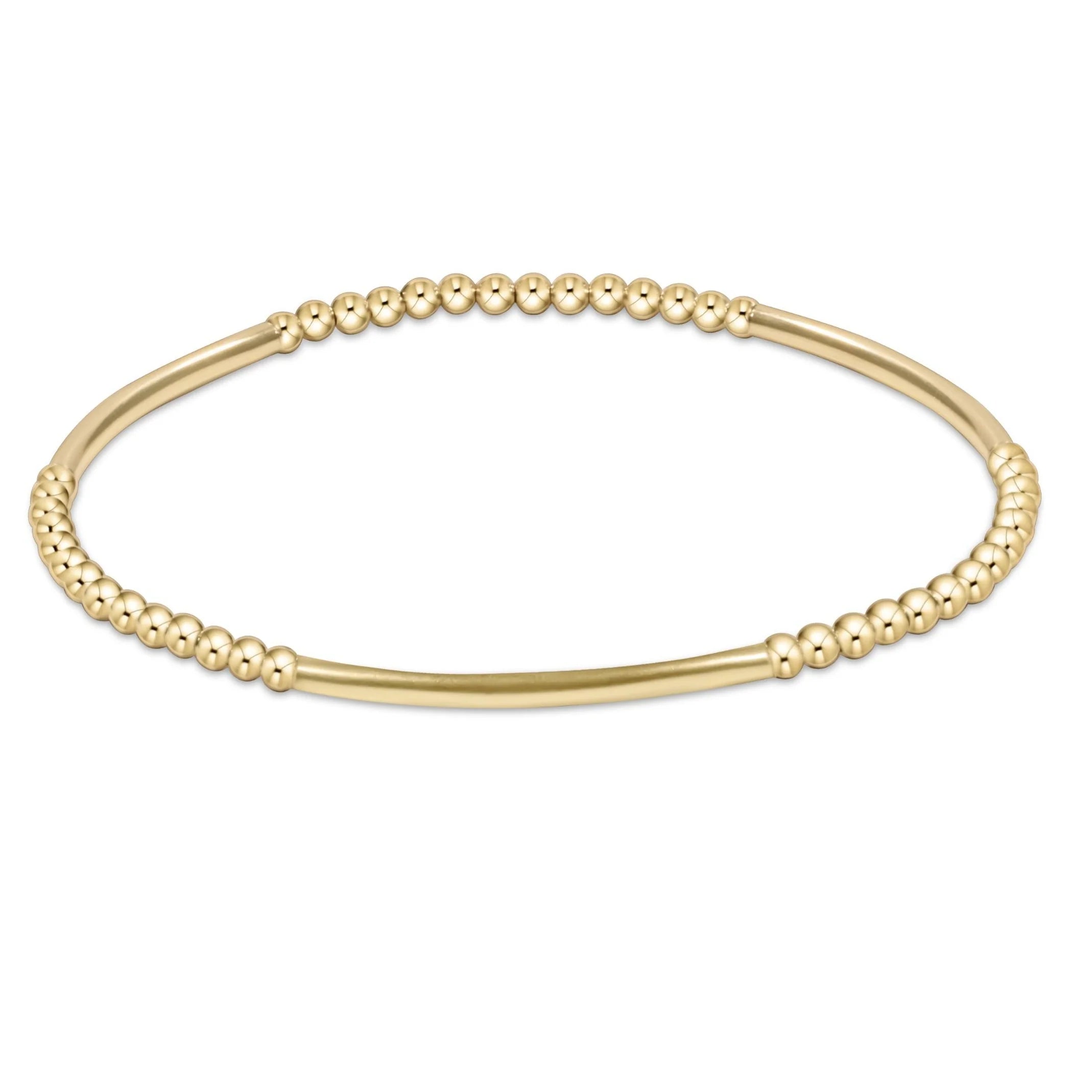 Enewton 2.5mm Bliss Bar Gold Pattern Bracelet - Be You Boutique