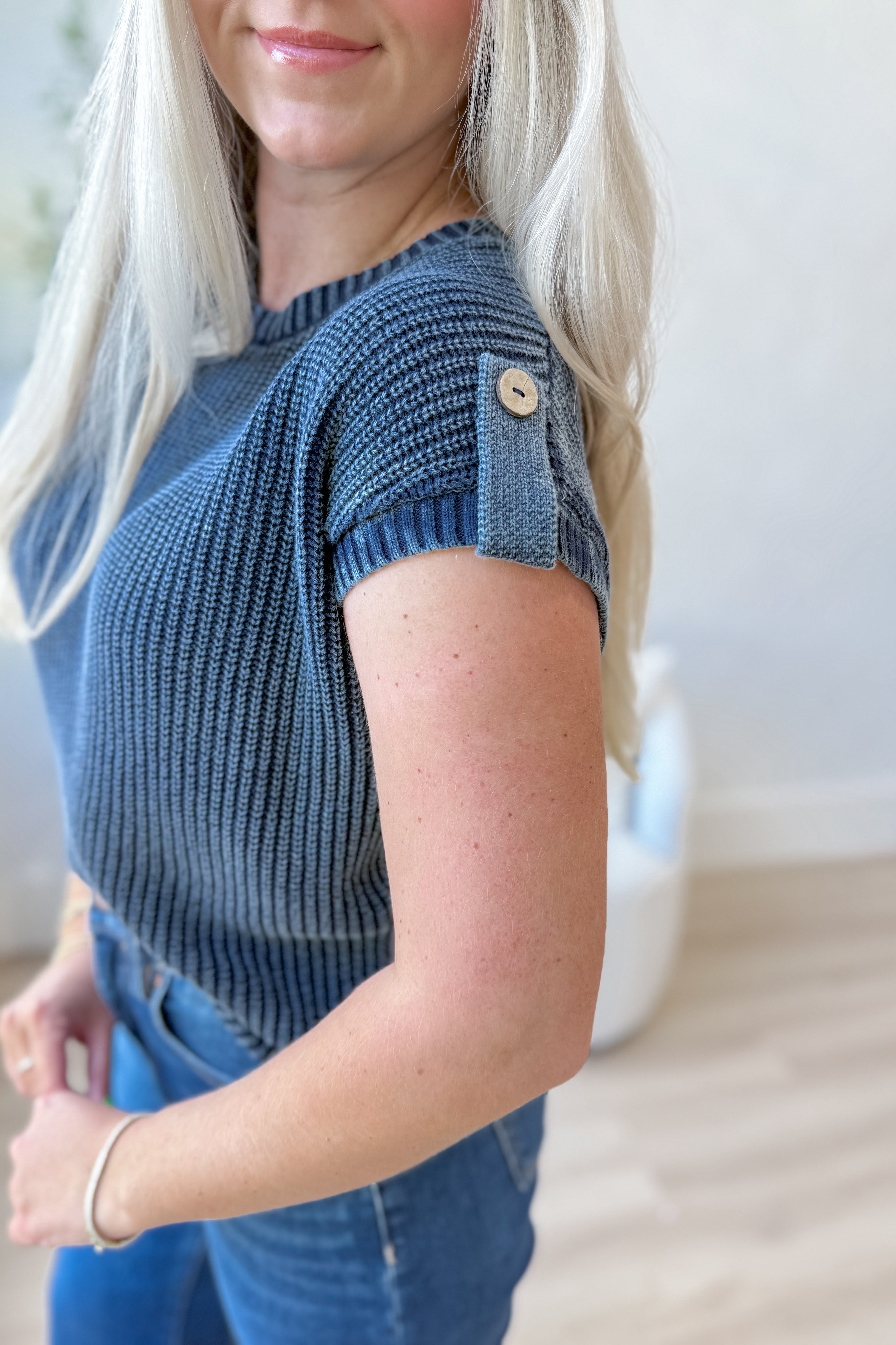 Nicole Knitted Drop Shoulder Sweater Top - Be You Boutique