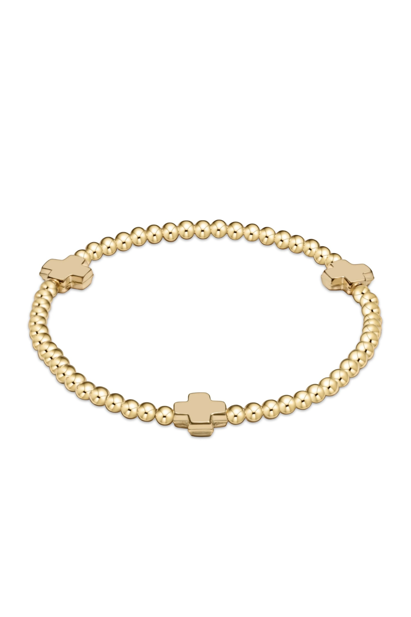 Enewton 3mm Signature Cross Gold Pattern Bracelet - Be You Boutique