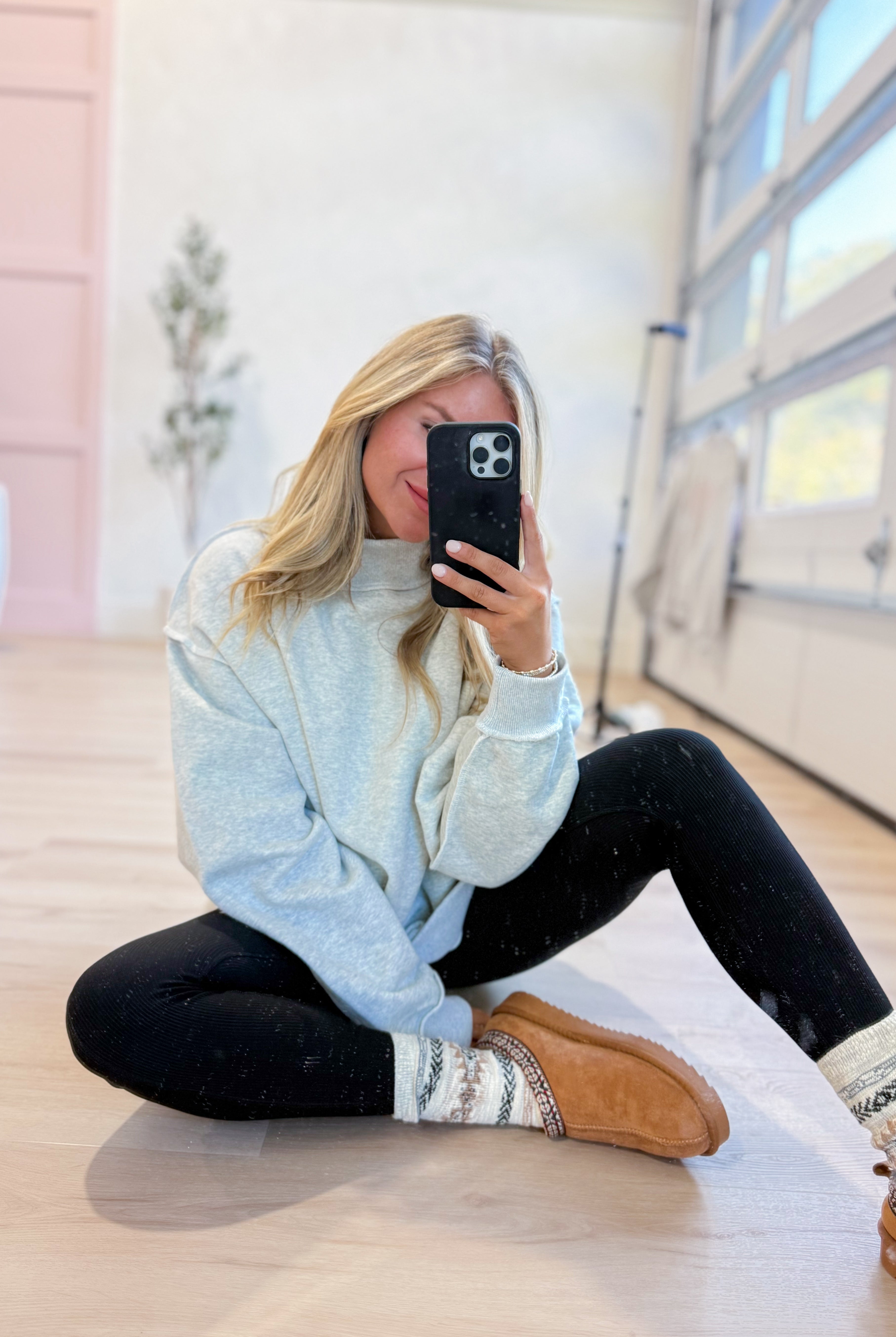 Adam Nylon Rib Yoga Leggings with Pockets - Be You Boutique