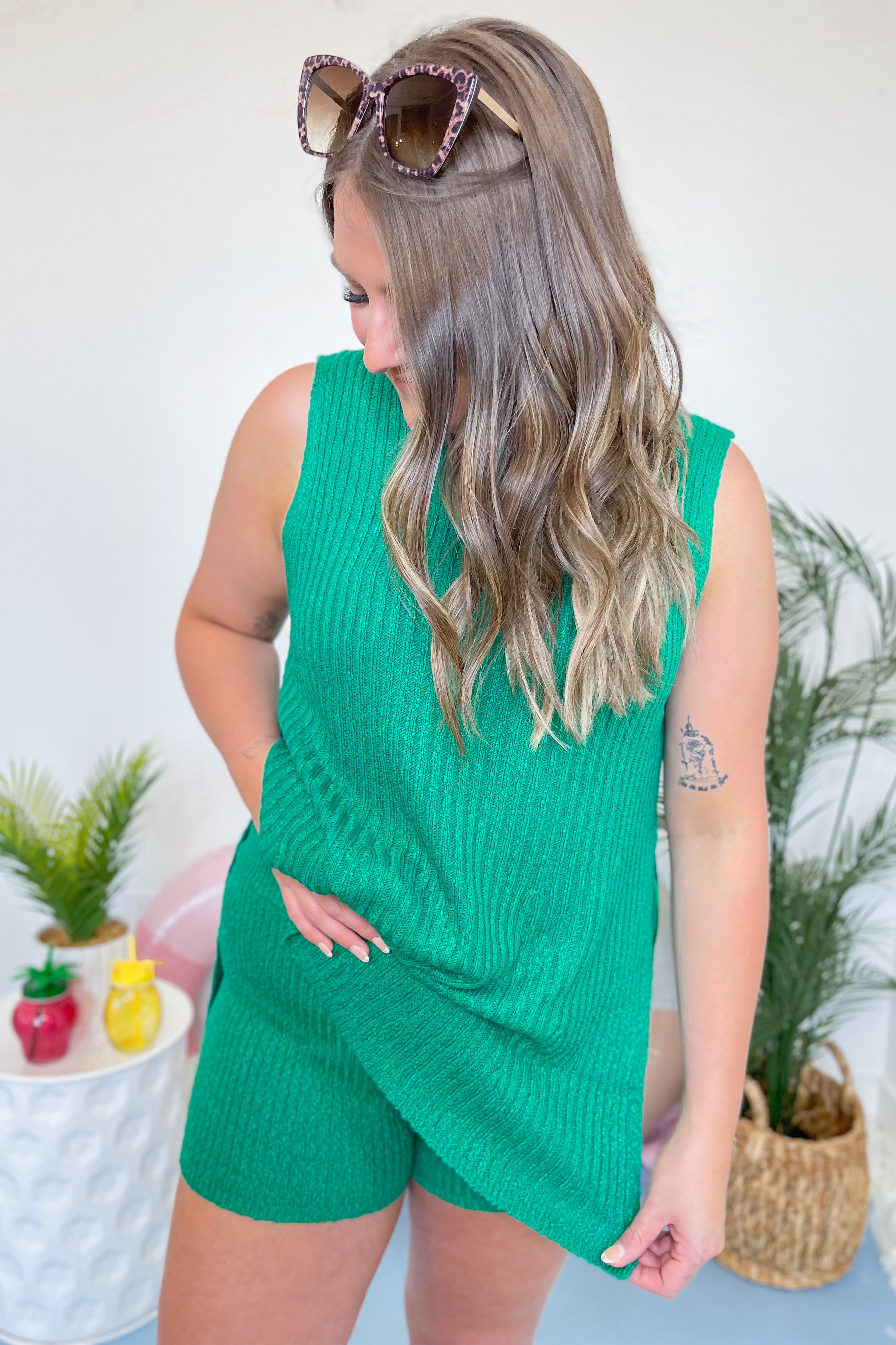 Zoe Knit Sleeveless Short Set - Be You Boutique