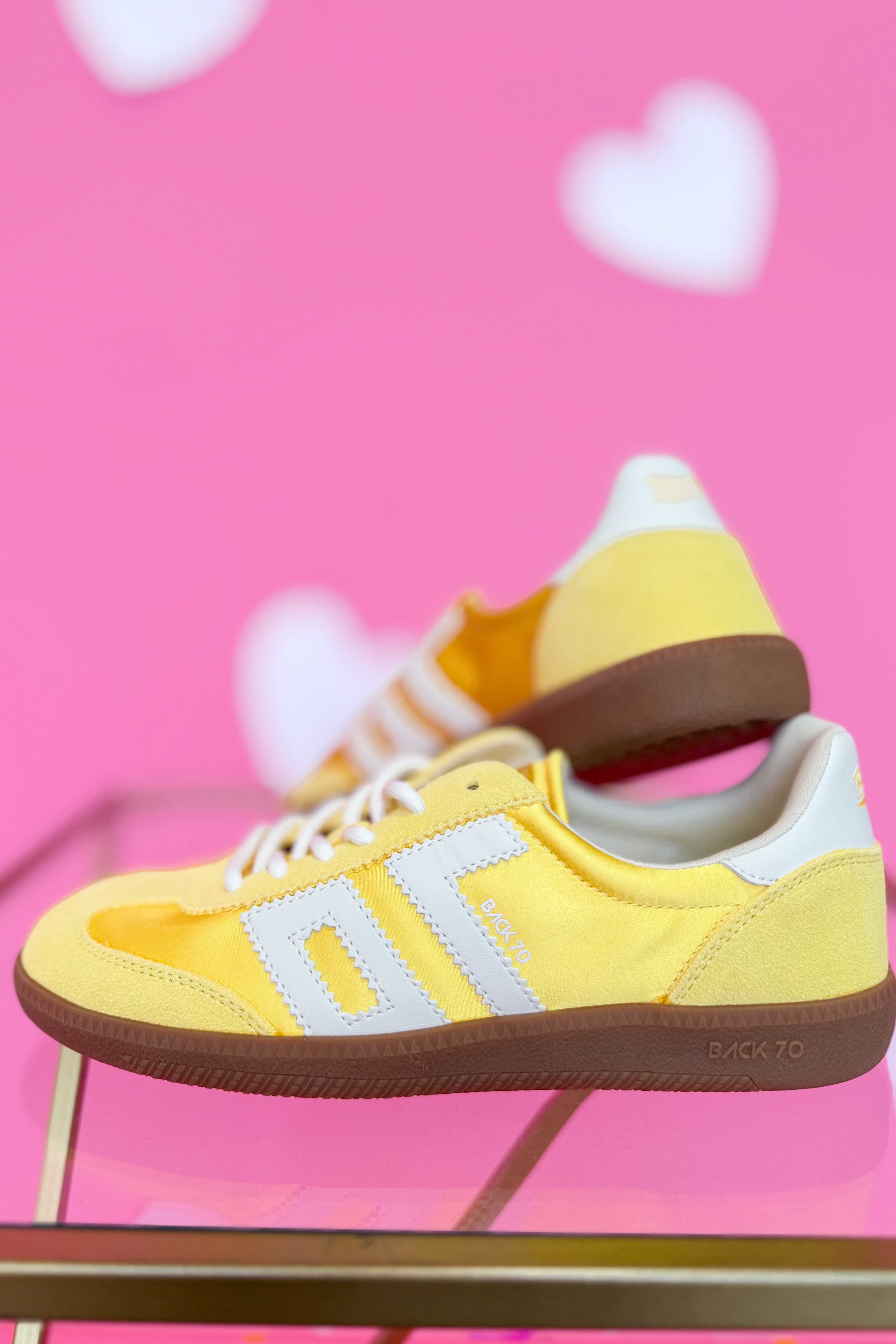 BACK 70 Ghost Sneakers in Banana color, 205 Sneakers style, featuring a sleek design and vibrant yellow hue.