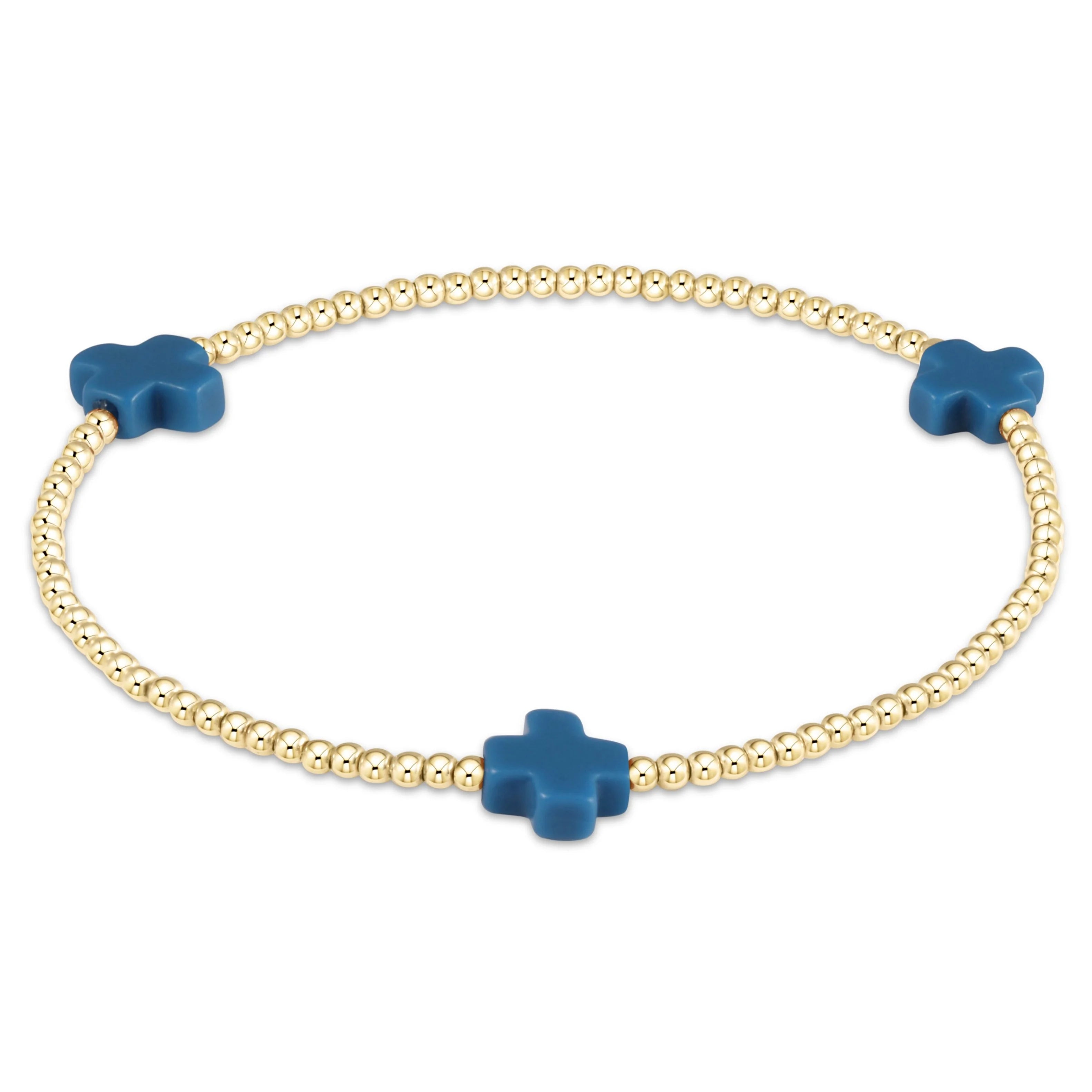 Enewton 2mm Signature Cross Gold Bracelet - Be You Boutique