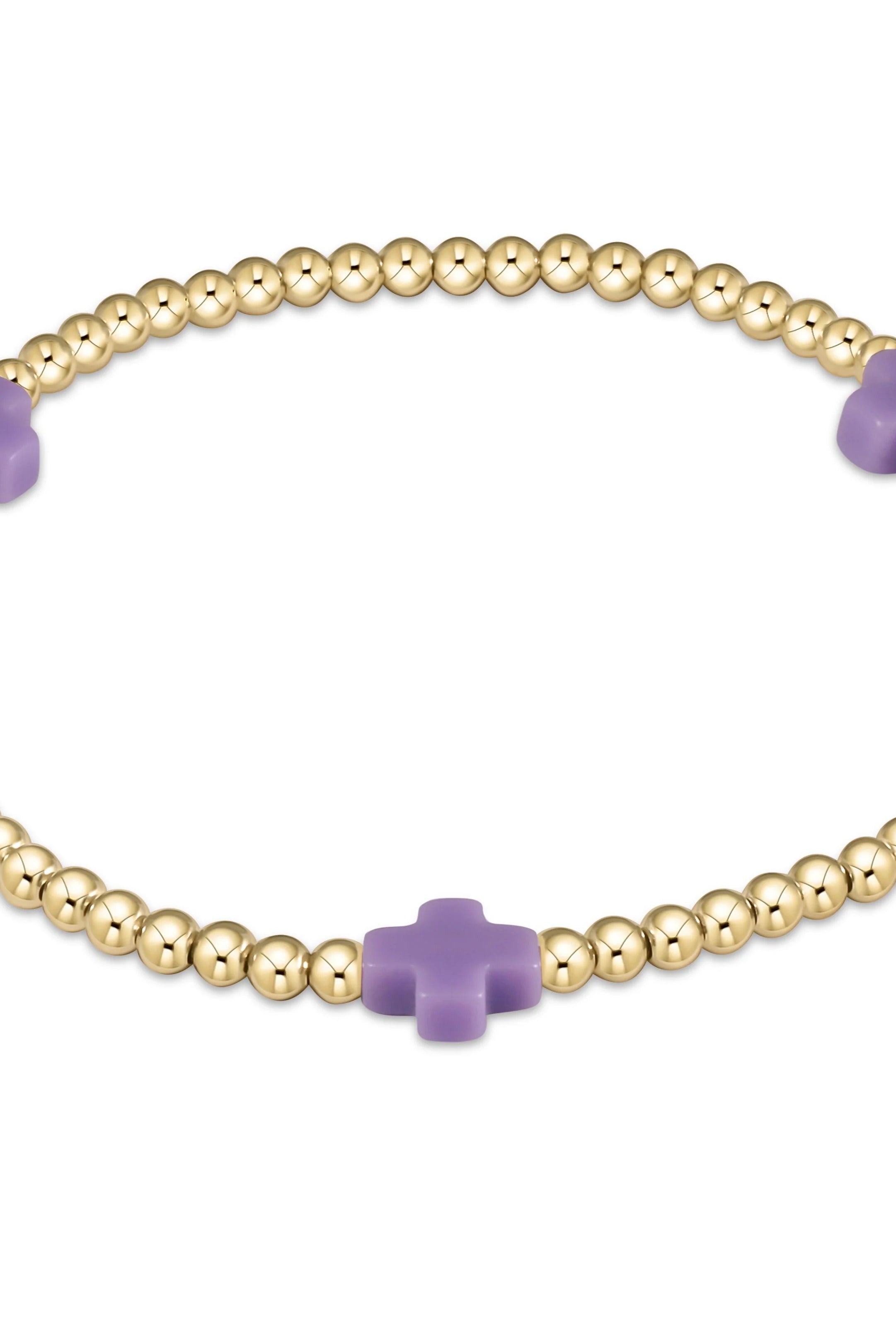 Enewton 3mm Signature Cross Gold Bracelet - Be You Boutique