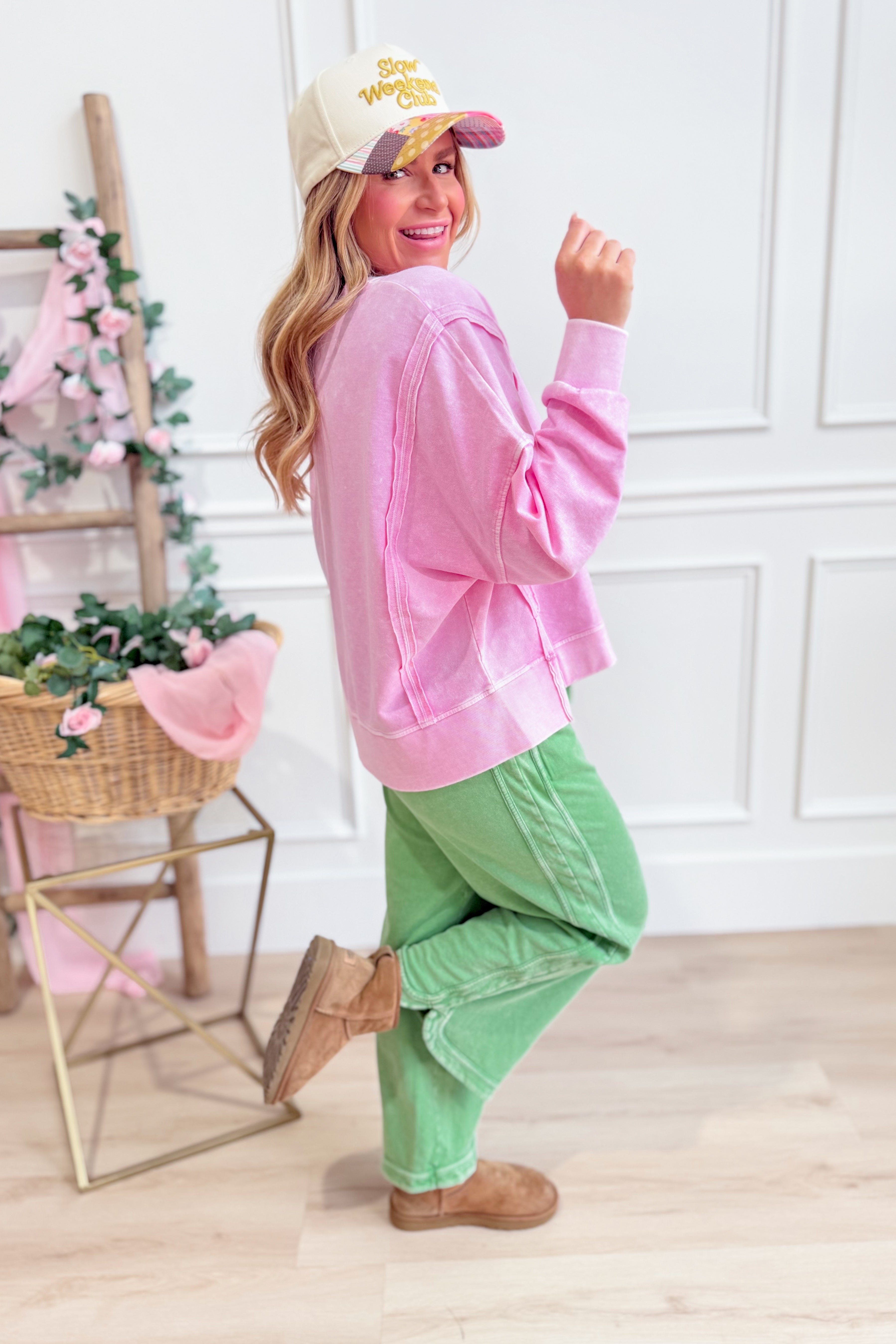 Crew Basic Spring Pullover - Be You Boutique