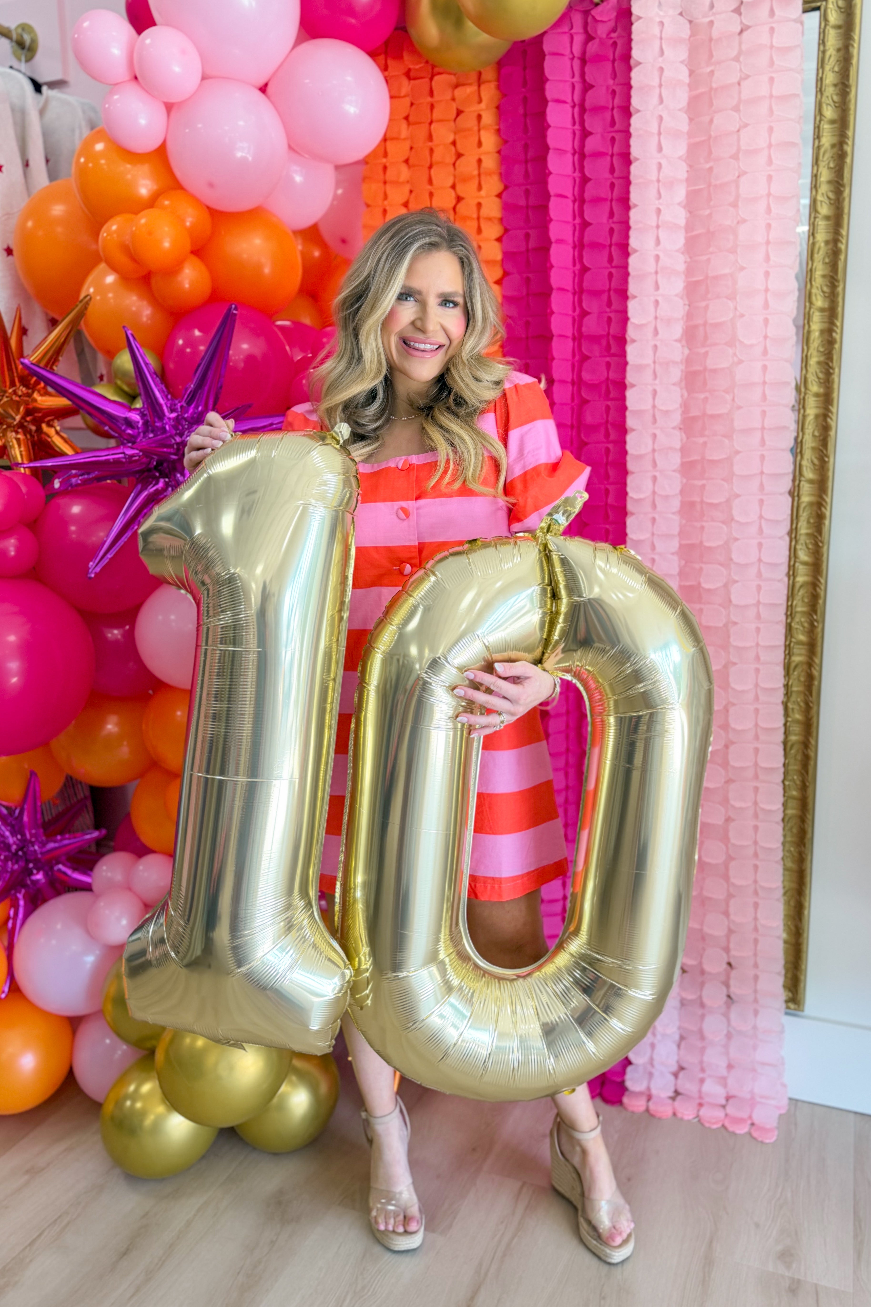 Marty Striped Button Down Dress - Be You Boutique