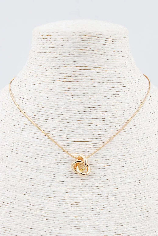 Nelly Gold Knot Gold Chain Necklace - Be You Boutique