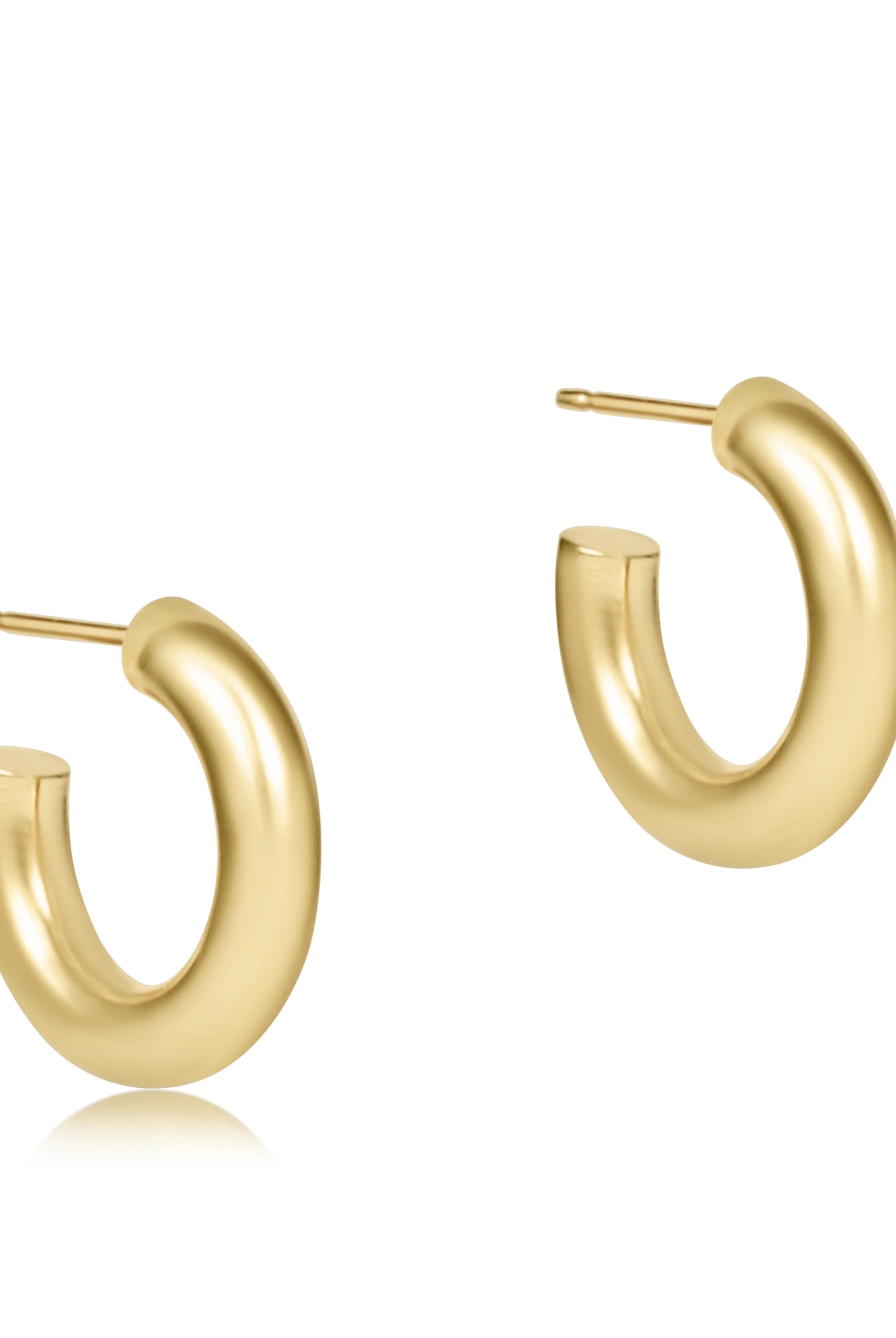 Enewton .5” Round Gold Post Hoop - Be You Boutique