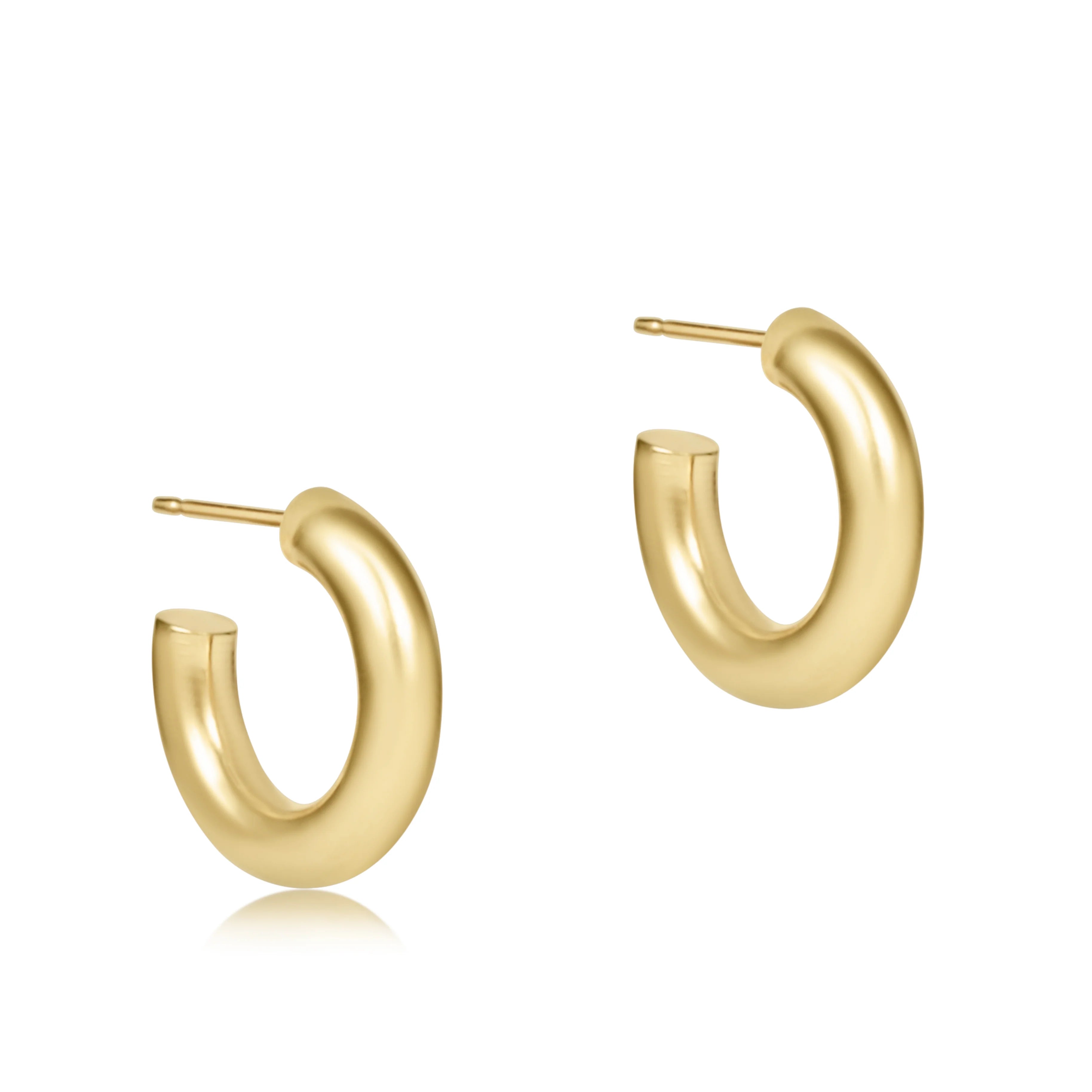 Enewton .5” Round Gold Post Hoop - Be You Boutique
