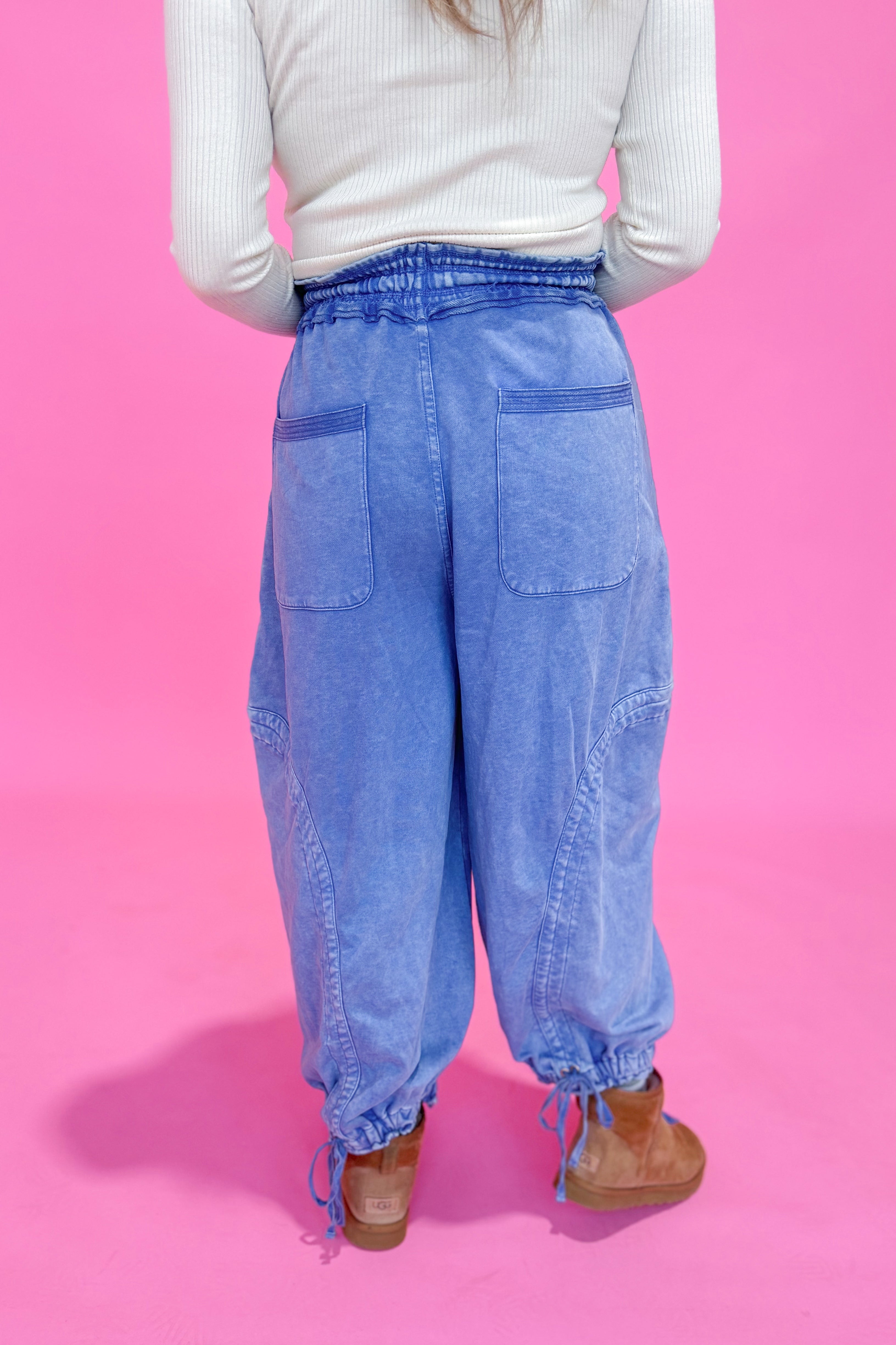 Zoey French Terry Cloth Jogger Pant - Be You Boutique