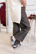 Cooper Leopard Print Straight Leg Pant - Be You Boutique