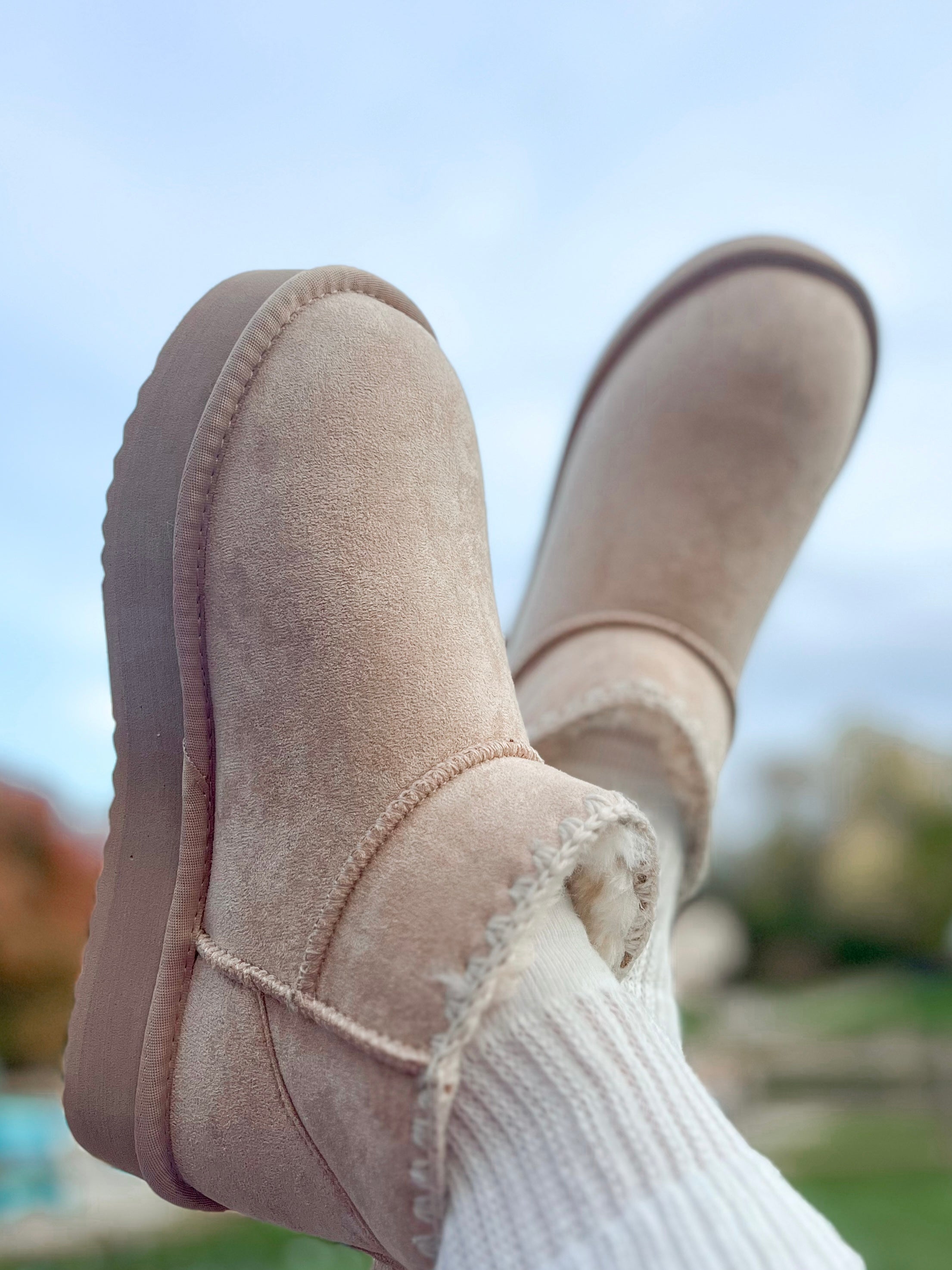 Soda Groove Sherpa Lined Ankle Bootie - Be You Boutique