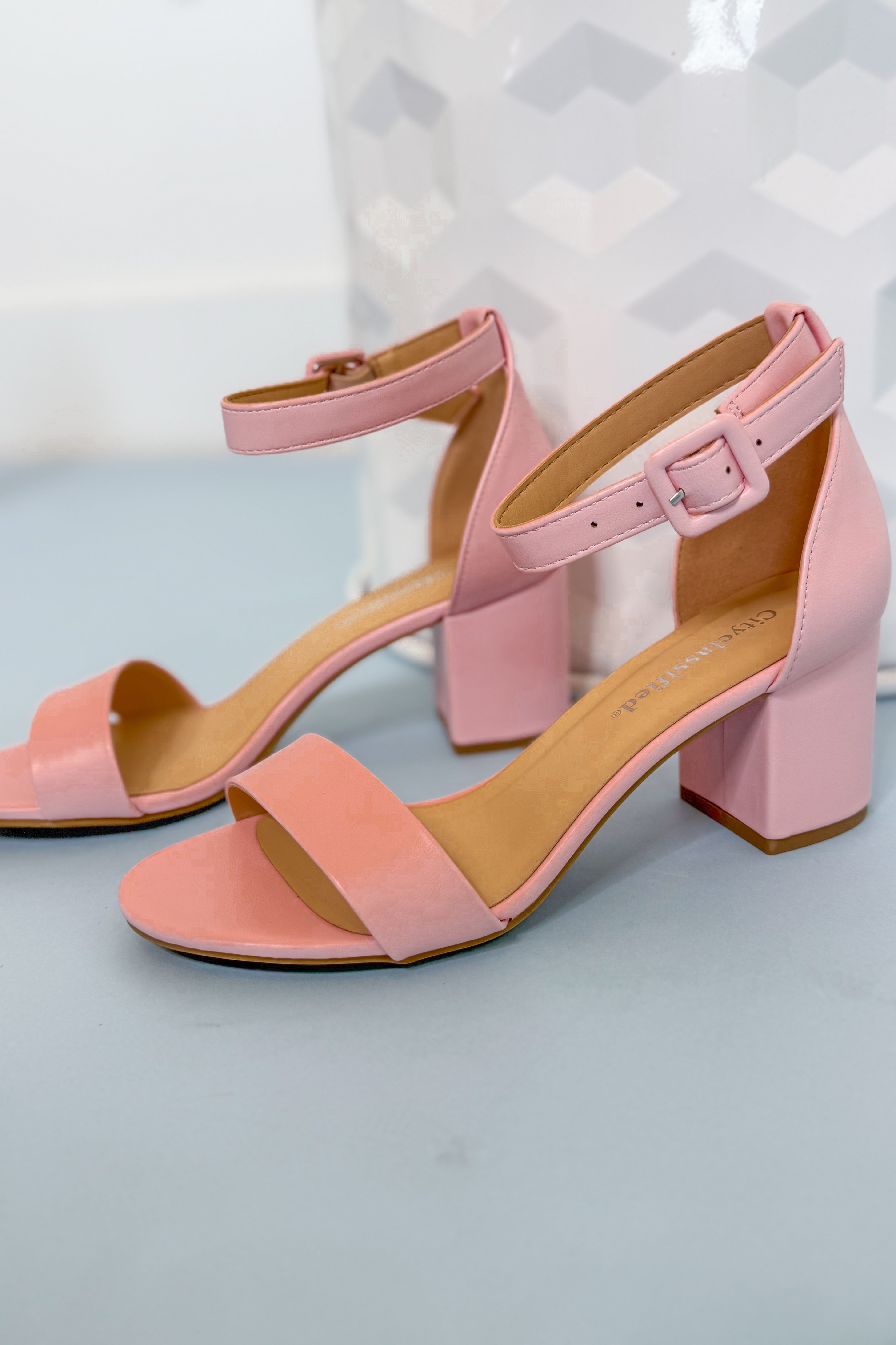 Soda Cake Ankle Buckle Block Heel Sandal - Be You Boutique