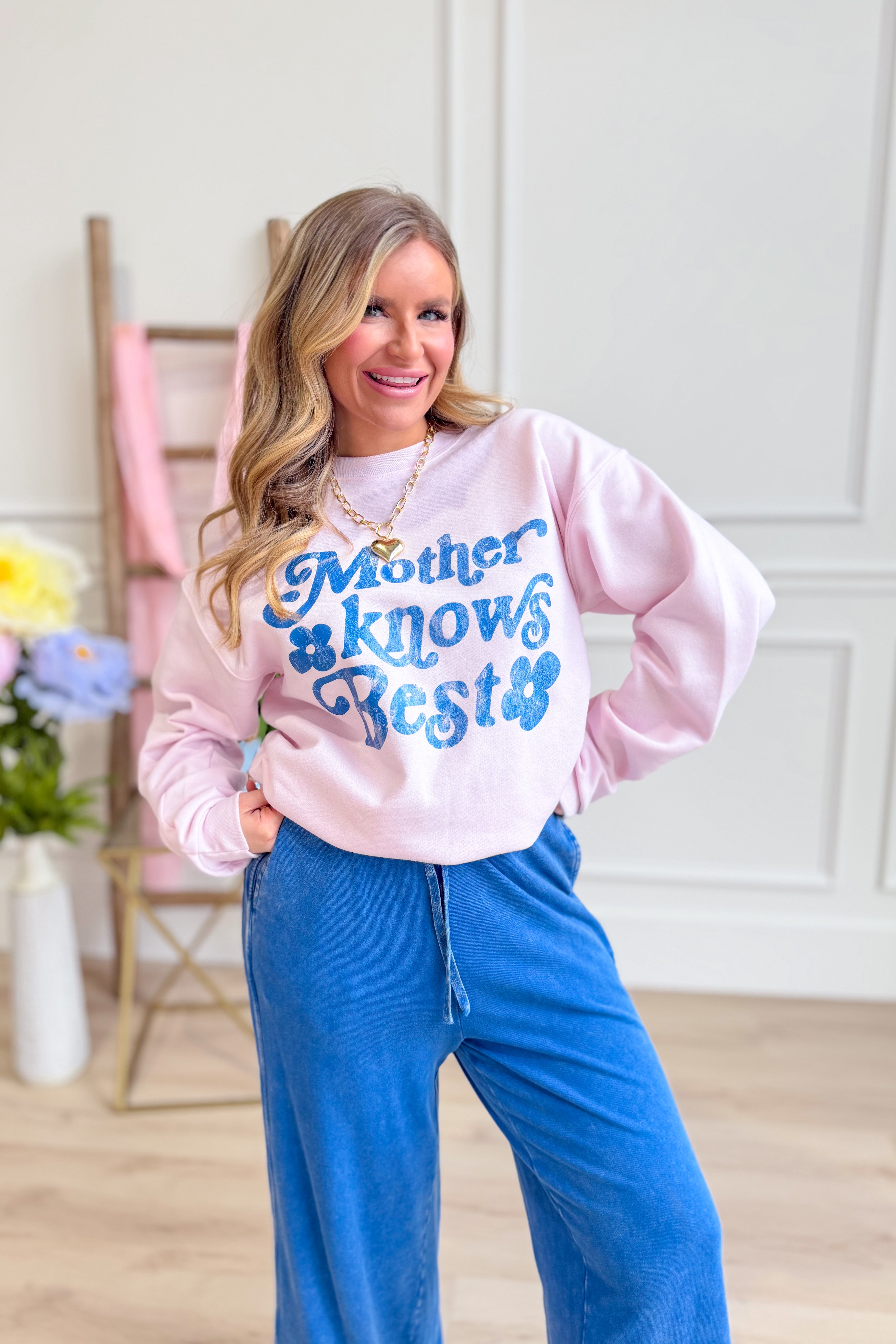 Mother Knows Best Graphic Sweatshirt - Be You Boutique