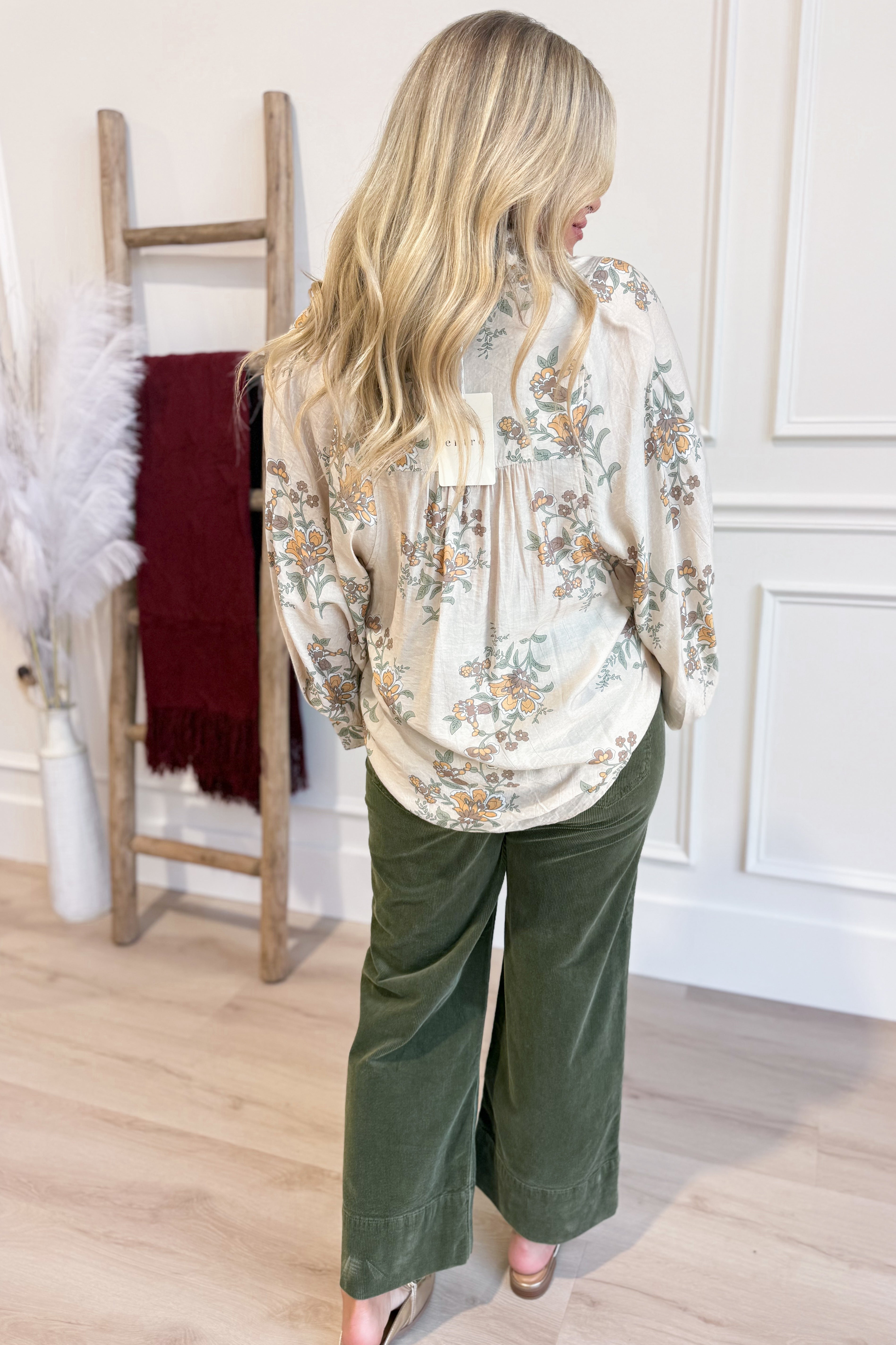 Candice Soft Pleated Floral Top - Be You Boutique