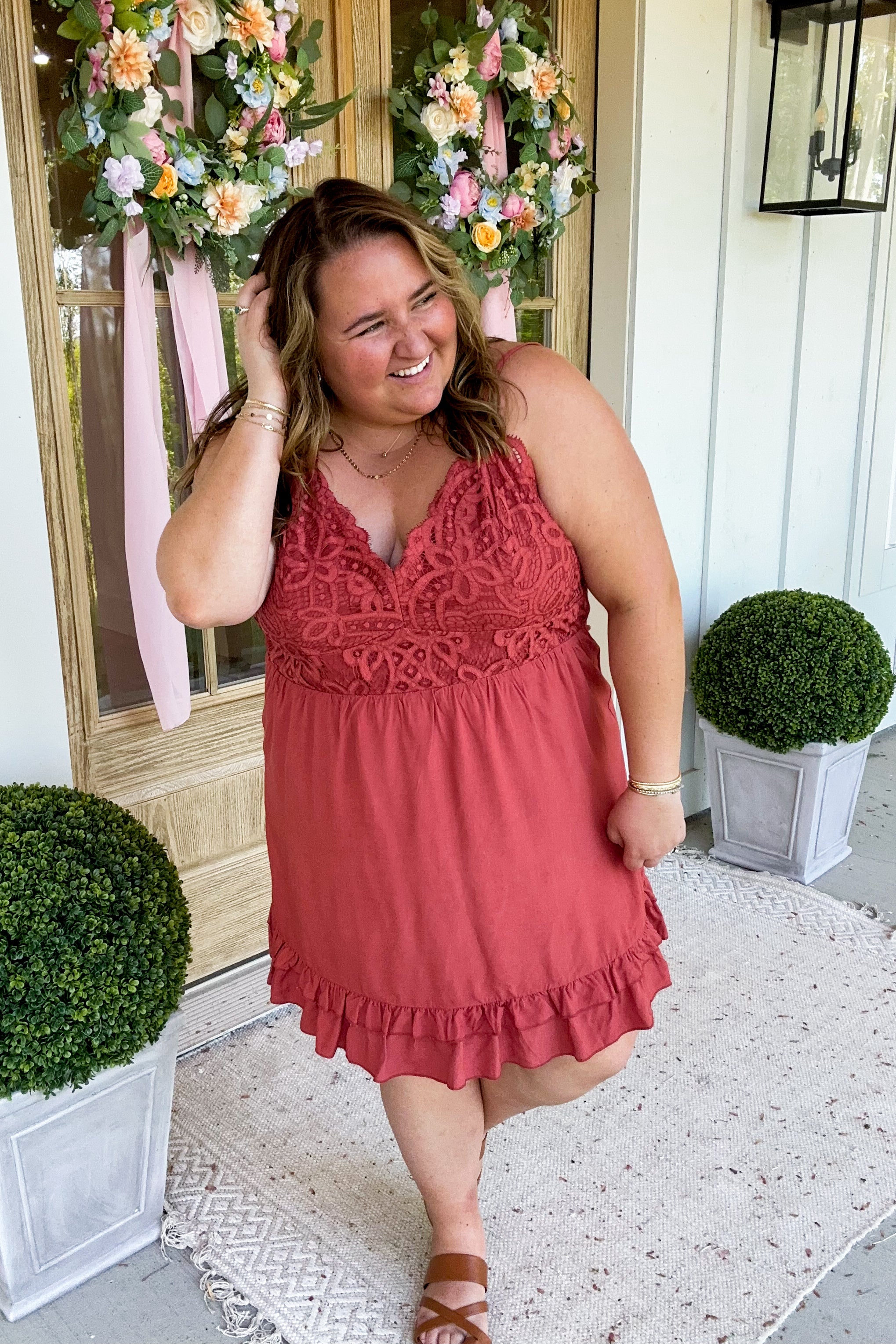 Blair Lace Detail Flare Dress *FINAL SALE* - Be You Boutique