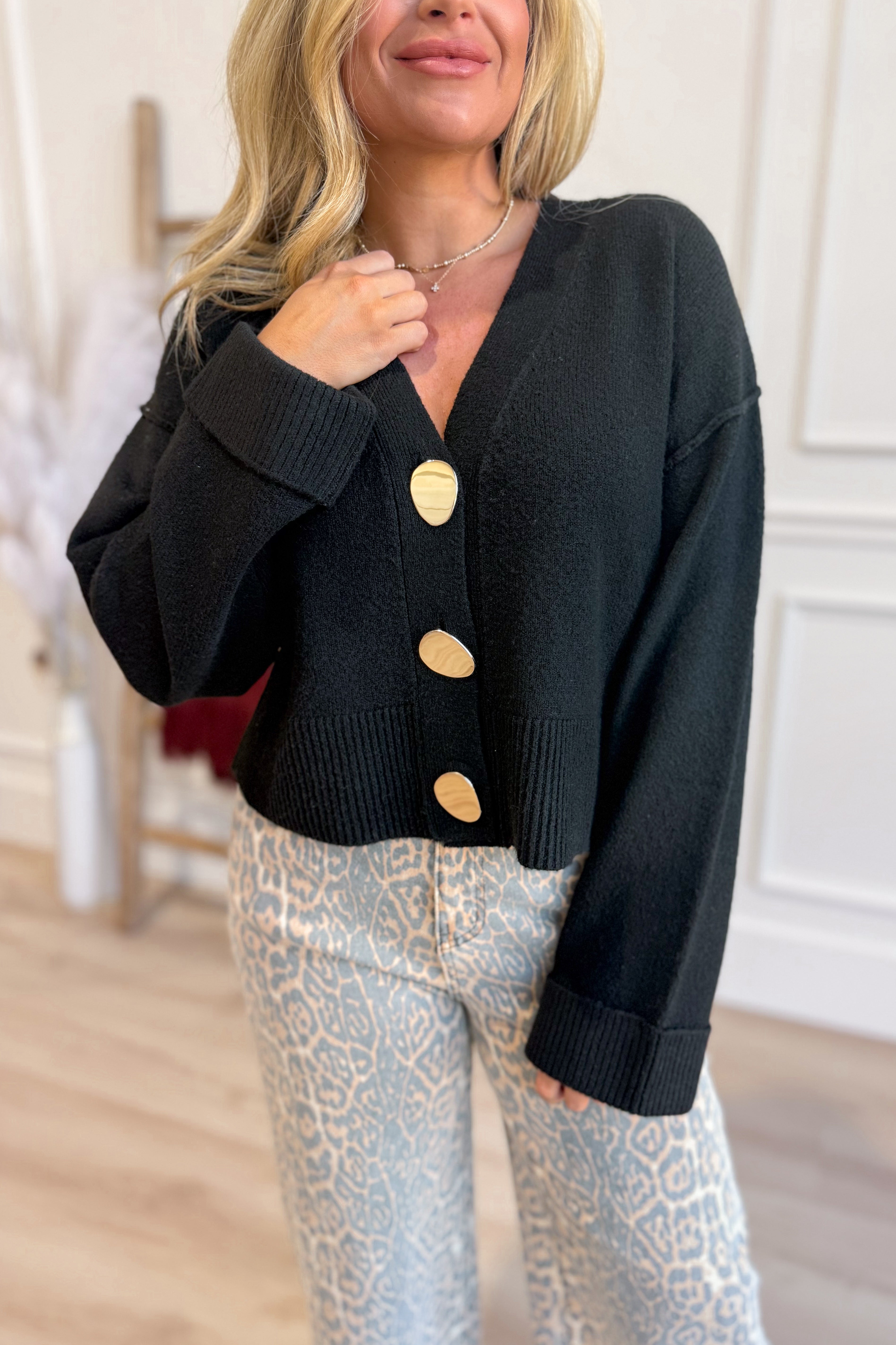 Courtney Long Sleeve Button Down Cardigan - Be You Boutique